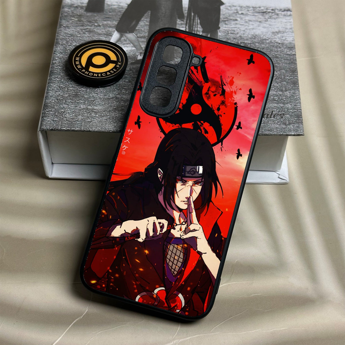 Infinix Hot 70 - Uchiha Itachi - Premium Metal Printed Soft Bumper Shock Proof Case