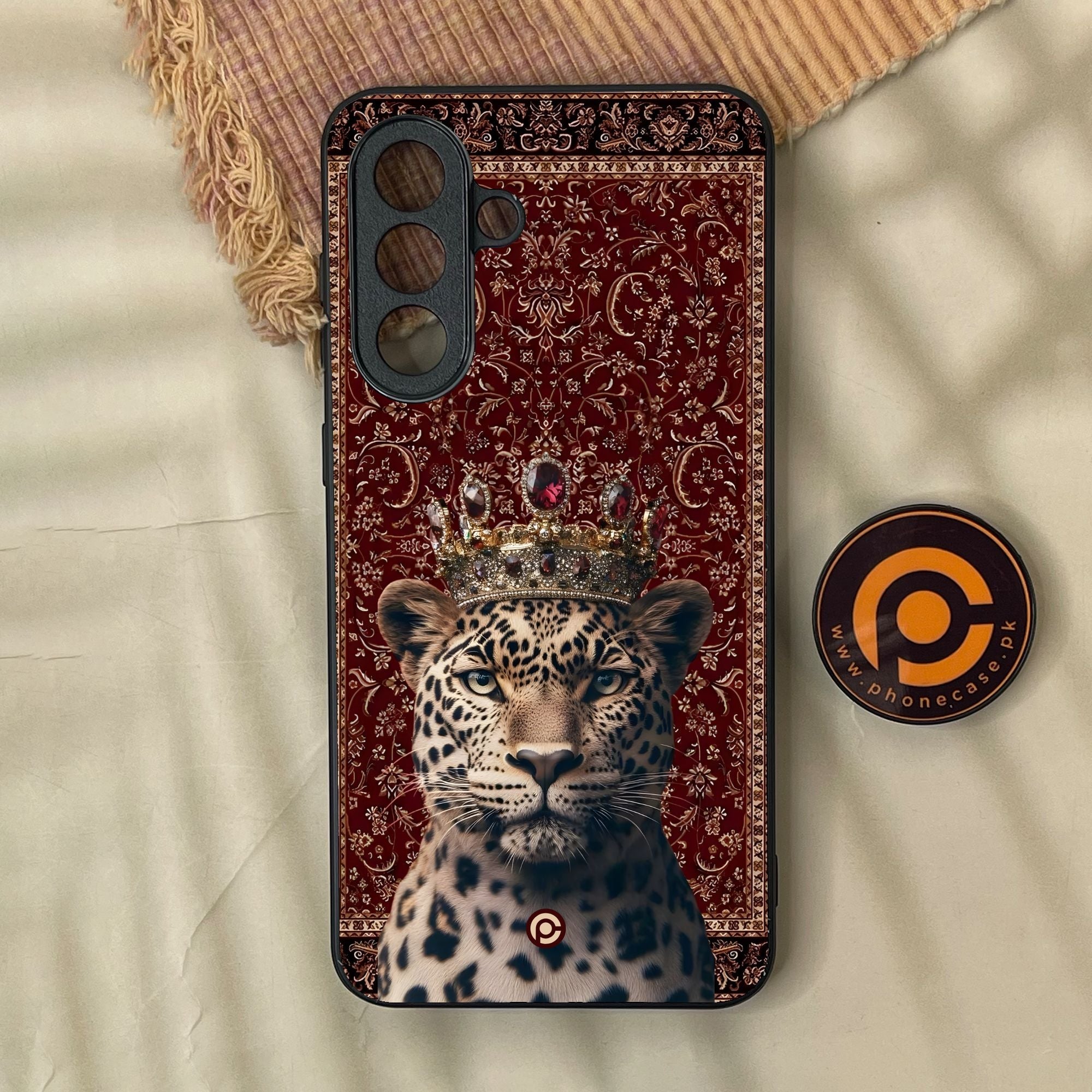 Samsung Galaxy A37 - Leopard - Premium Metal Printed Soft Bumper Shock Proof Case