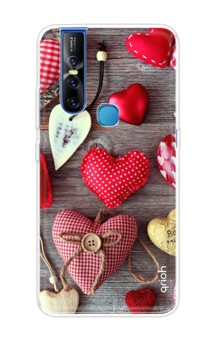 Valentine Hearts Soft Cover for Vivo V15