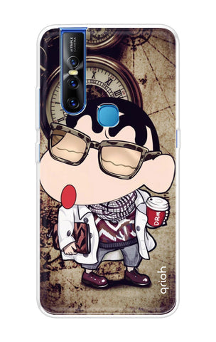 Nerdy Shinchan Soft Cover for Vivo V15
