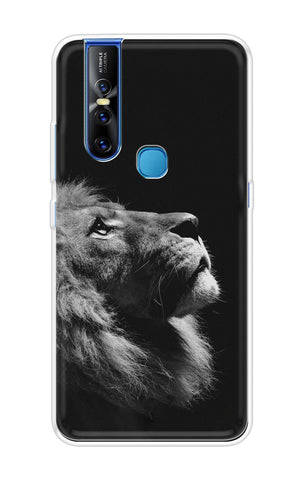 Lion Looking to Sky Soft Cover for Vivo V15