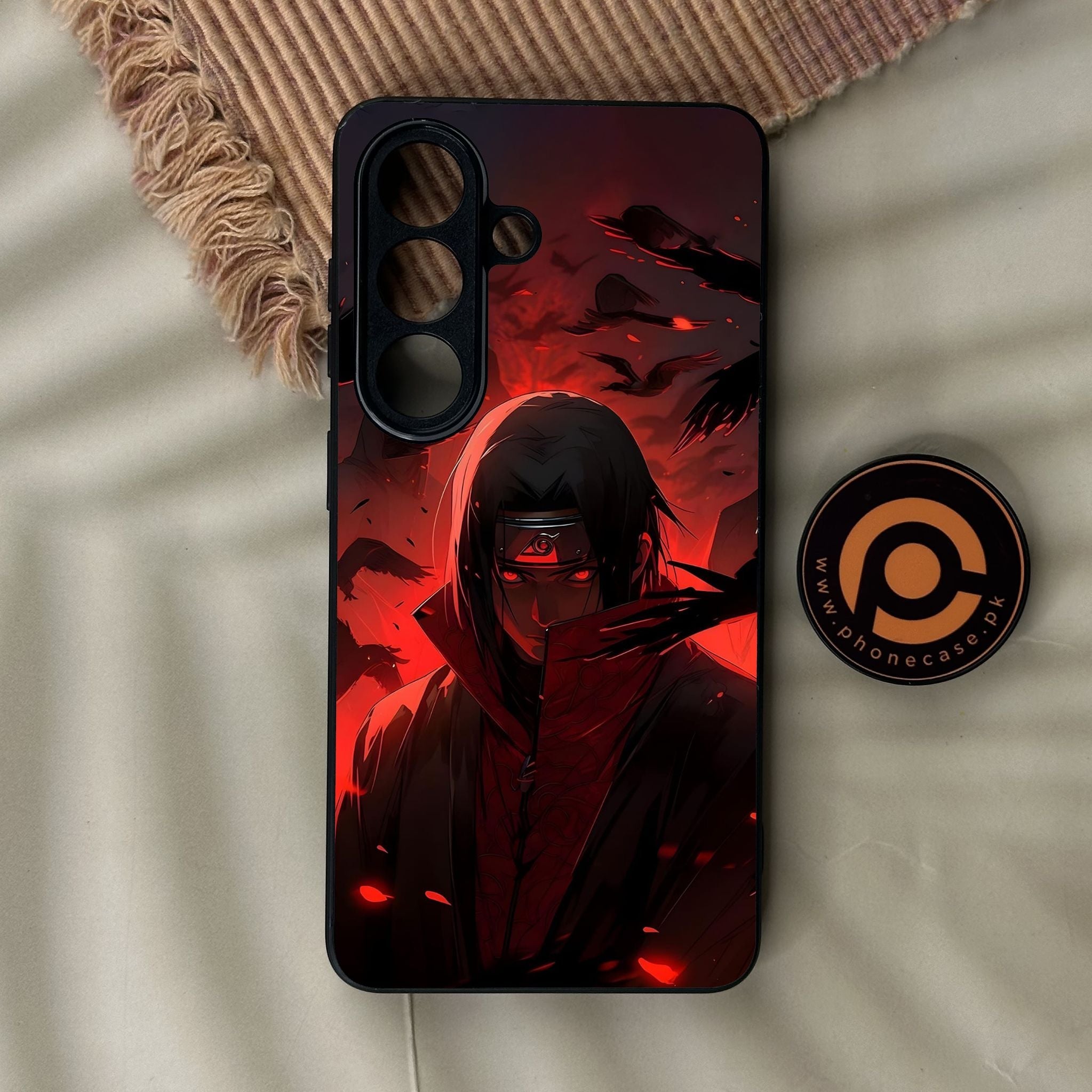 Galaxy S26 - Red Rings Itachi - Premium Metal Printed Soft Bumper Shock Proof Case