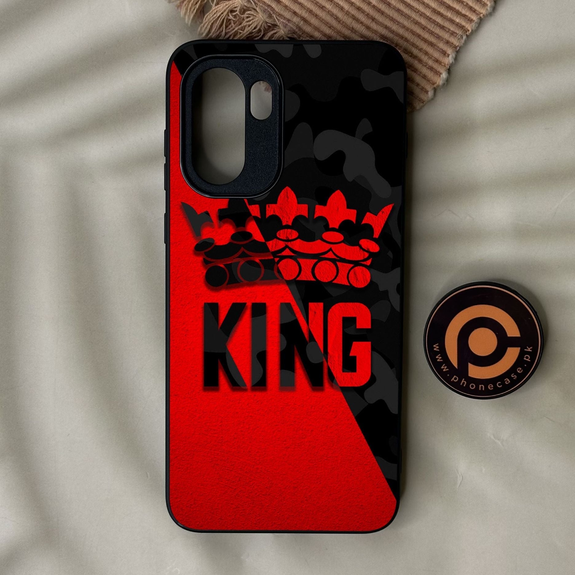 OnePlus Ace 6 - King Design 6 - Premium Metal Printed Soft Bumper Shock Proof Case
