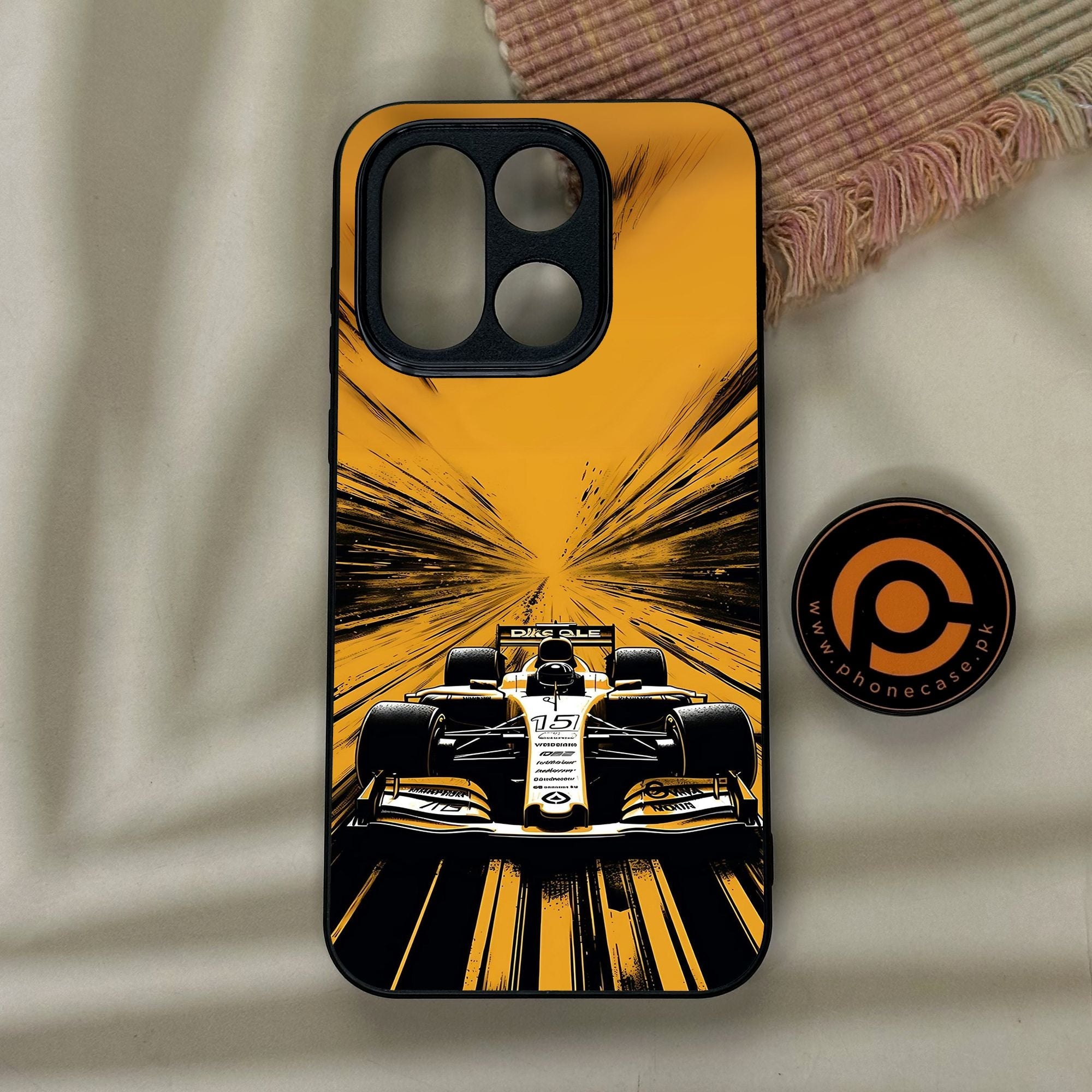 OnePlus 15 - Formula 1 Design 4 - Premium Metal Printed Soft Bumper Shock Proof Case