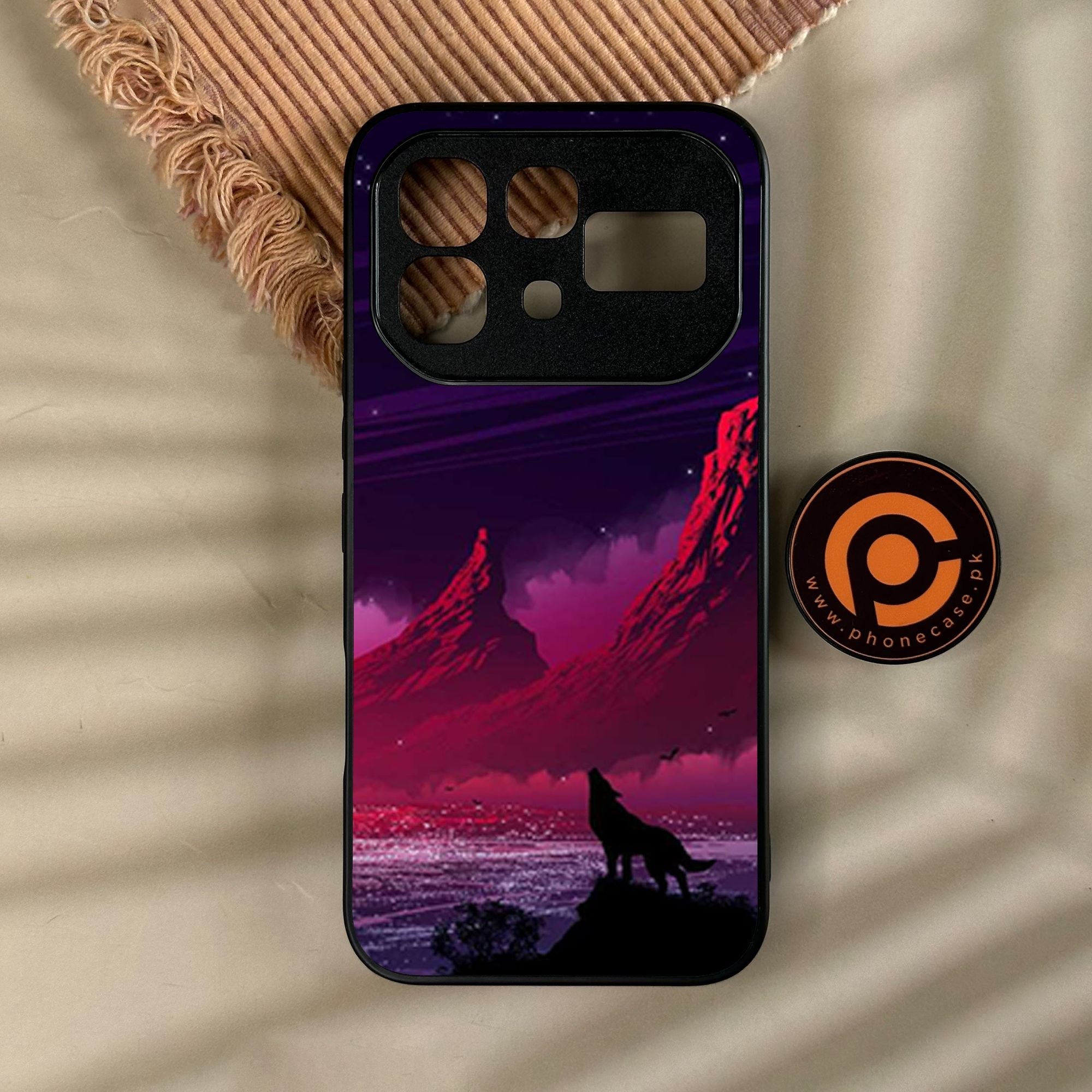 Infinix Note 60 - Wolf Design 7 - Premium Metal Printed Soft Bumper Shock Proof Case