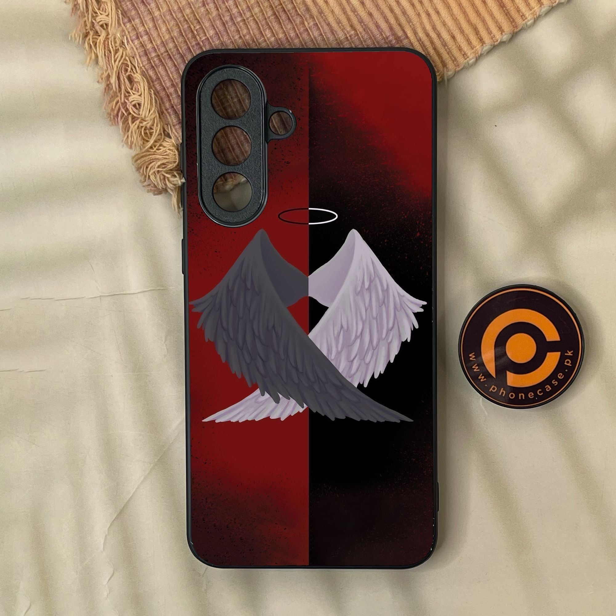 Samsung Galaxy A57 - Angel 2.0 Design 7 - Premium Metal Printed Soft Bumper Shock Proof Case