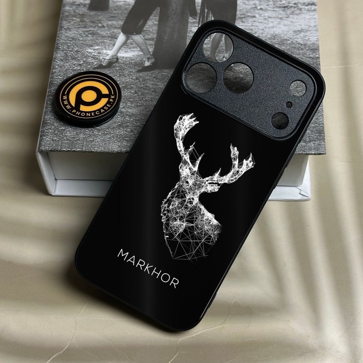 Iphone 18 Pro Max - Markhor Design 4 - Premium Metal Printed Soft Bumper Shock Proof Case