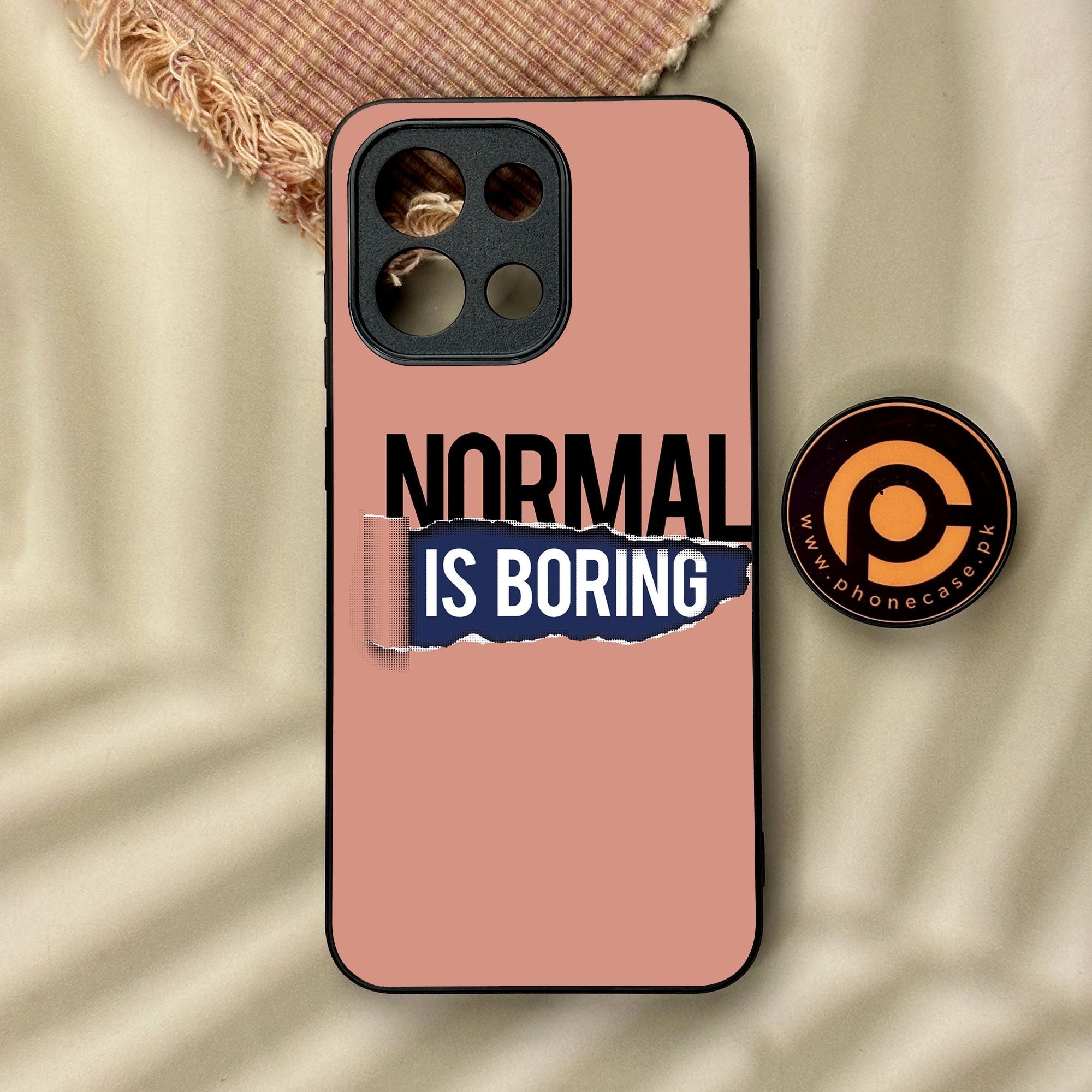 OnePlus 13s - Normal Is Boring Design - Premium Metal Printed Soft Bumper Shock Proof Case