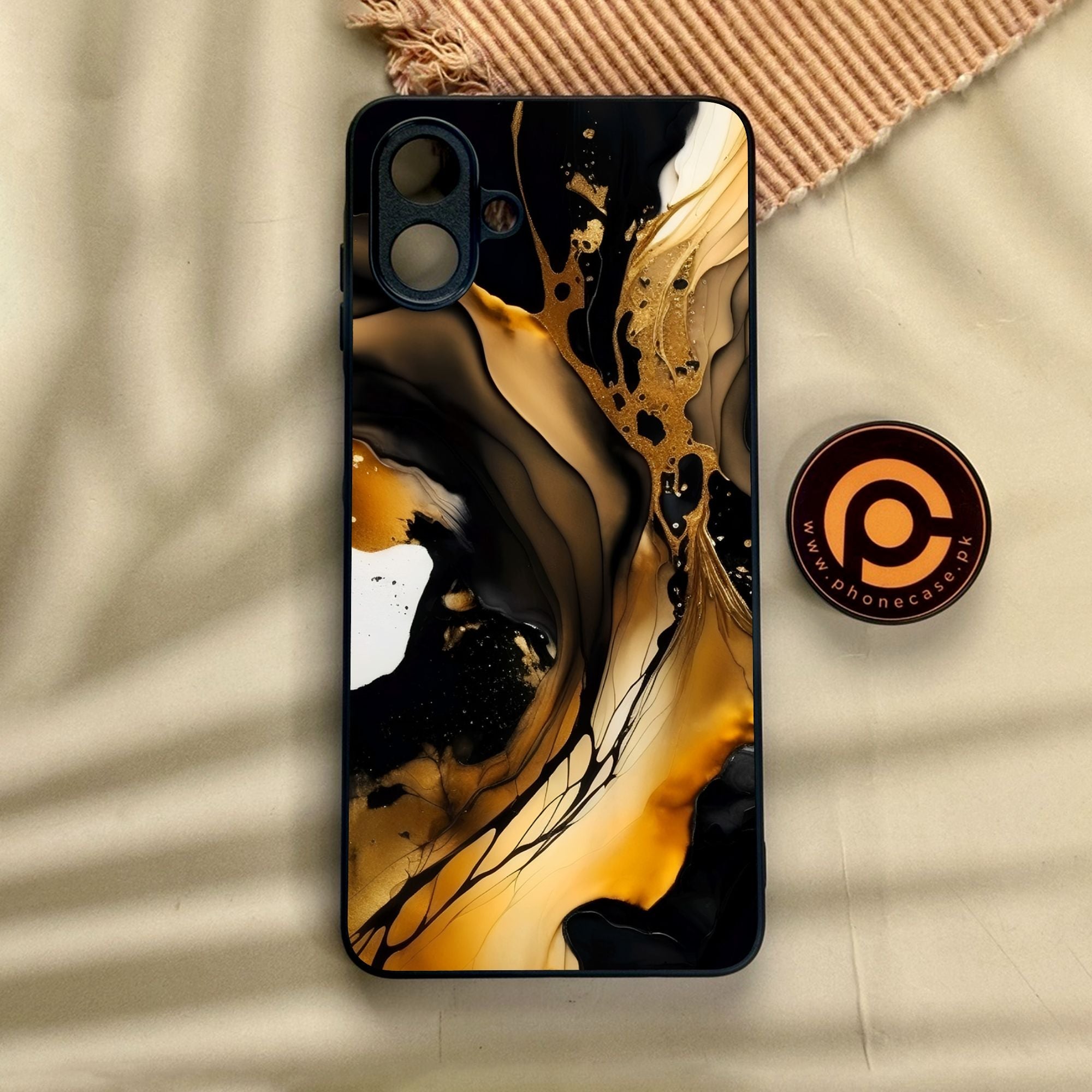 Samsung Galaxy A07 - Liquid 2.0 Design 10 - Premium Metal Printed Soft Bumper Shock Proof Case