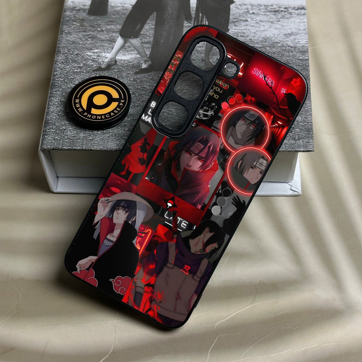 Infinix Hot 70 Pro - Itachi Aesthetic - Premium Metal Printed Soft Bumper Shock Proof Case