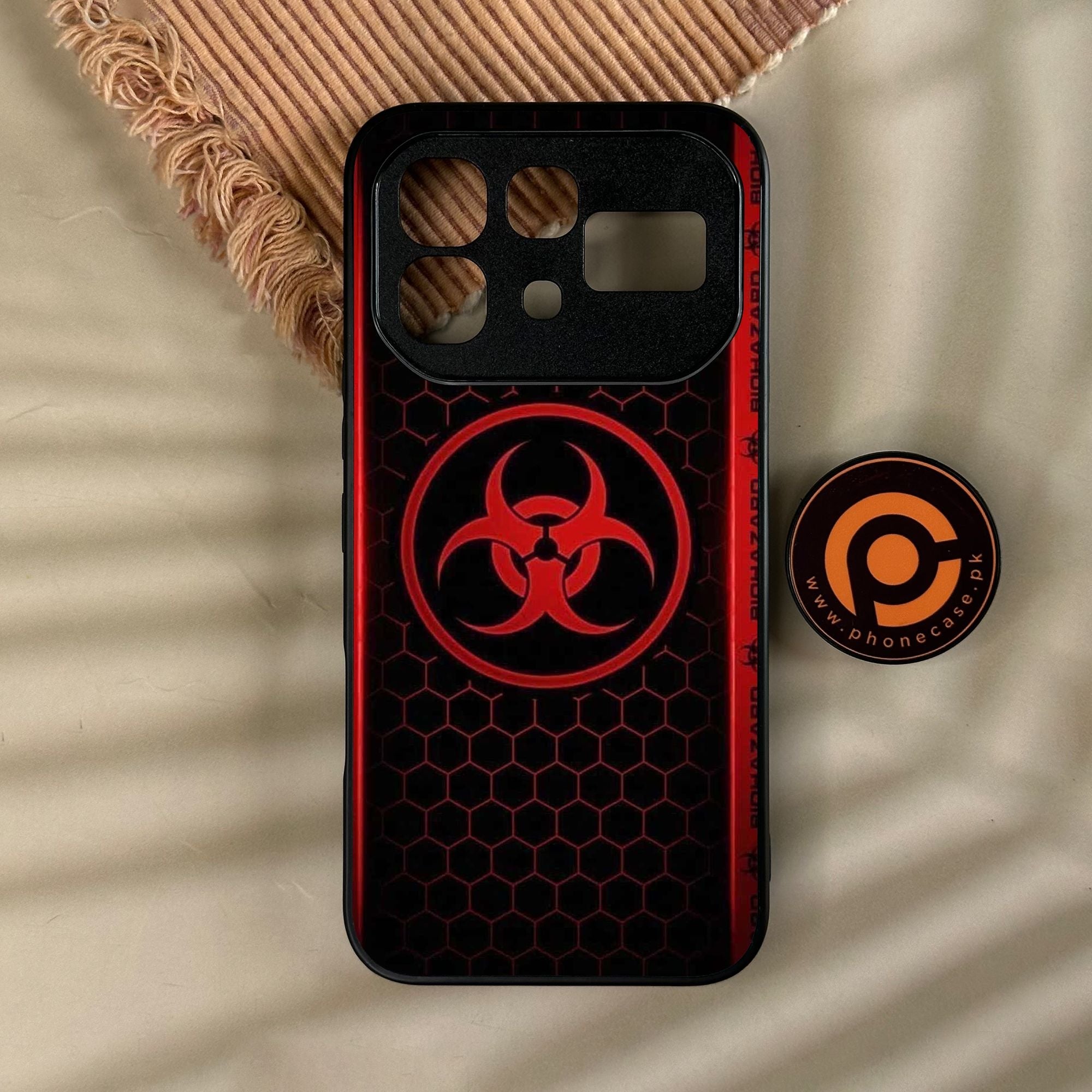 Infinix Note 60 Pro - Biohazard Design 5 - Premium Metal Printed Soft Bumper Shock Proof Case