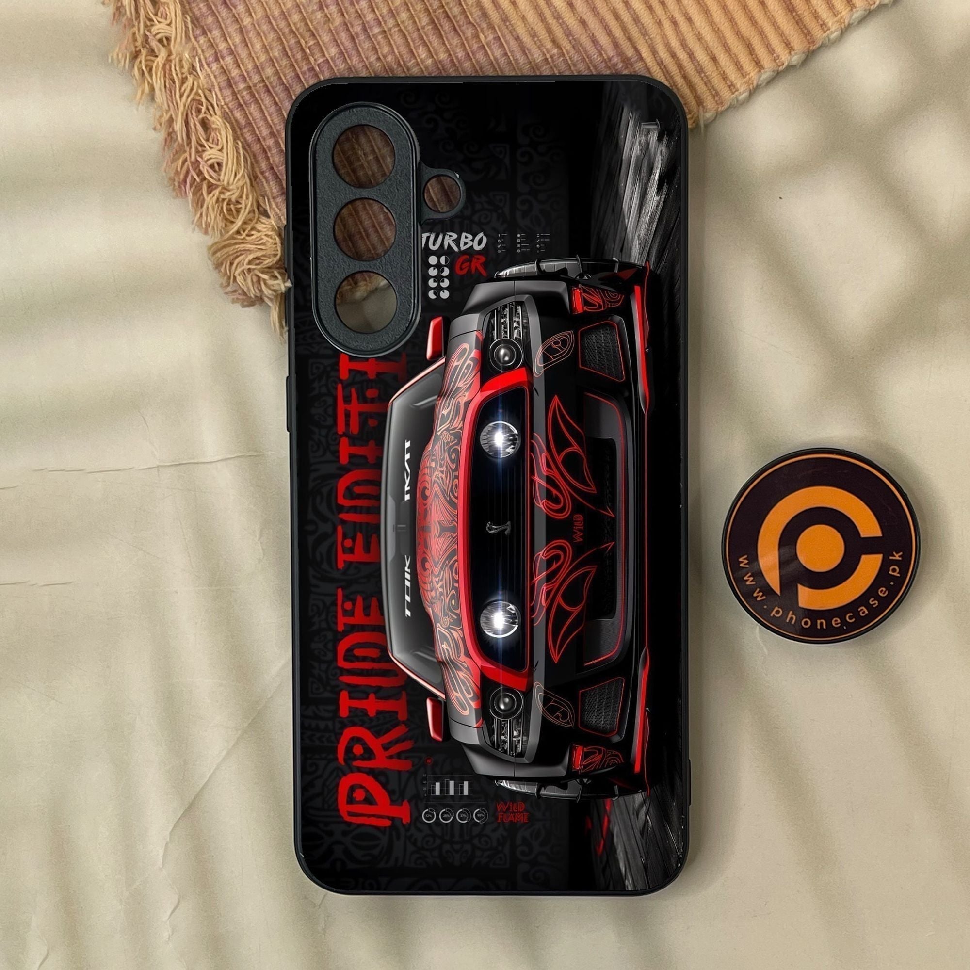 Samsung Galaxy A37 - Cobra X Racing Car - Premium Metal Printed Soft Bumper Shock Proof Case