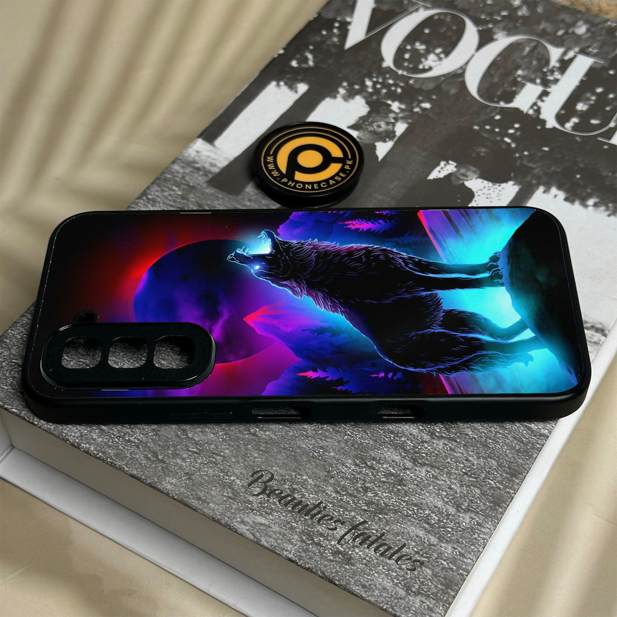 Infinix Hot 70 - Wolf Design 2 - Premium Metal Printed Soft Bumper Shock Proof Case