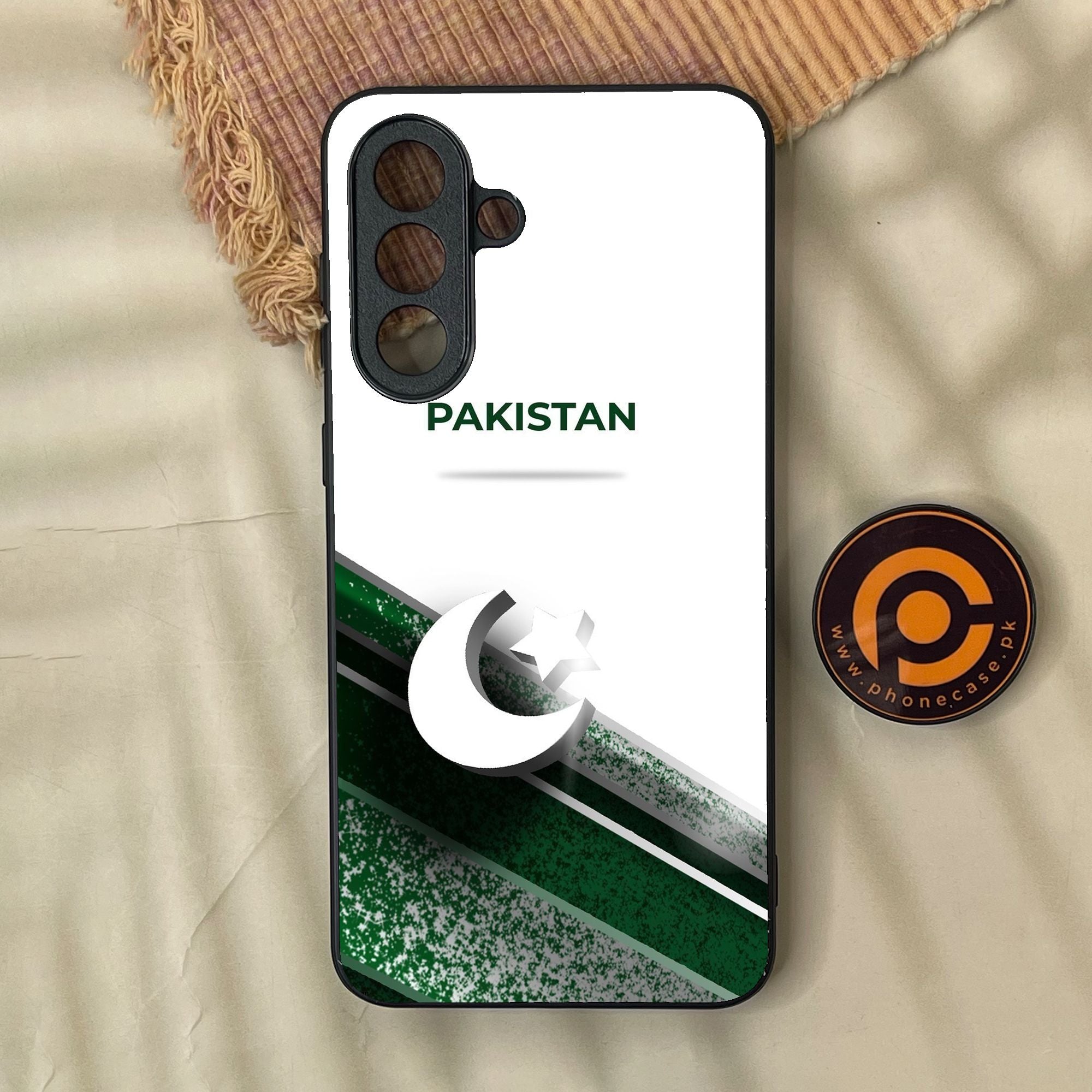 Samsung Galaxy A57 - Pakistani Flag Design 10 - Premium Metal Printed Soft Bumper Shock Proof Case