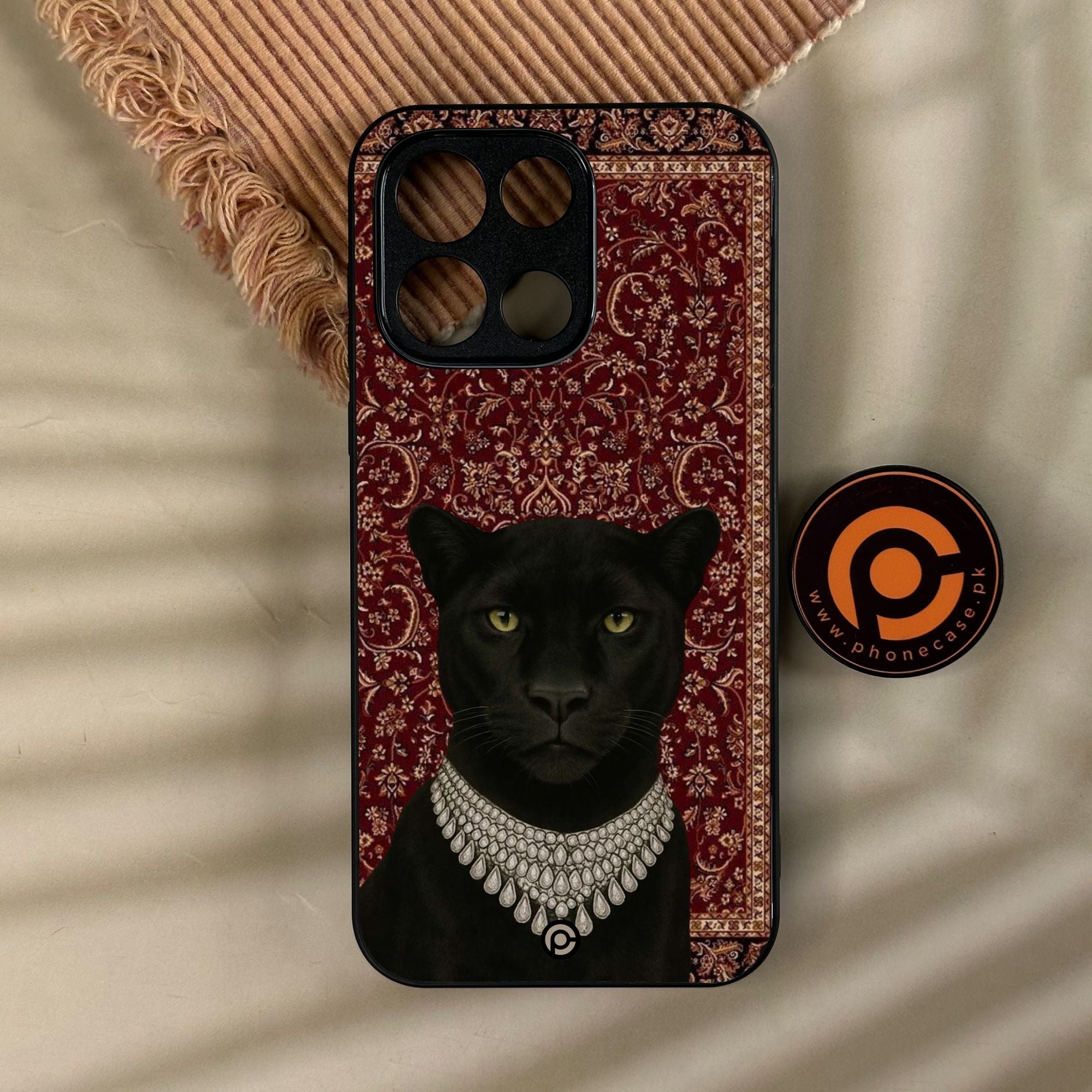 OnePlus Turbo 6 - Black Panther - Premium Metal Printed Soft Bumper Shock Proof Case