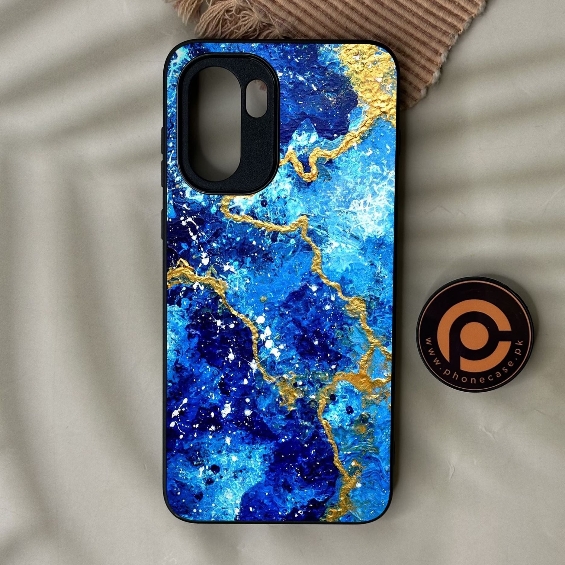 OnePlus 15R - Blue 2.0 Design 4 - Premium Metal Printed Soft Bumper Shock Proof Case
