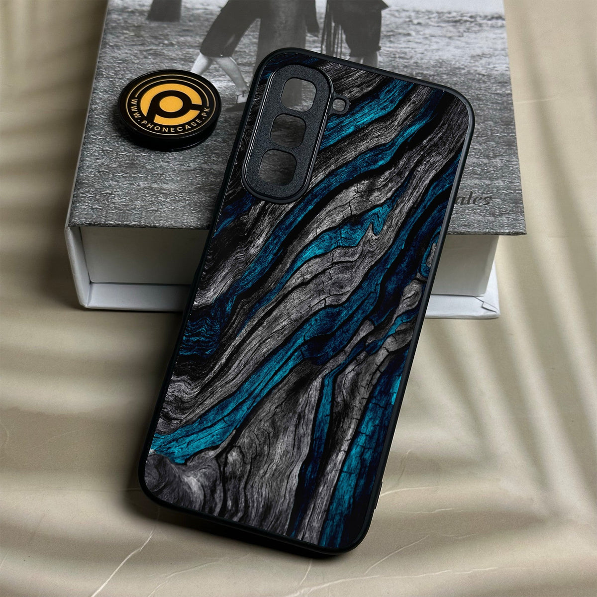 Infinix Hot 70 - Liquid Marble Design 8 - Premium Metal Printed Soft Bumper Shock Proof Case
