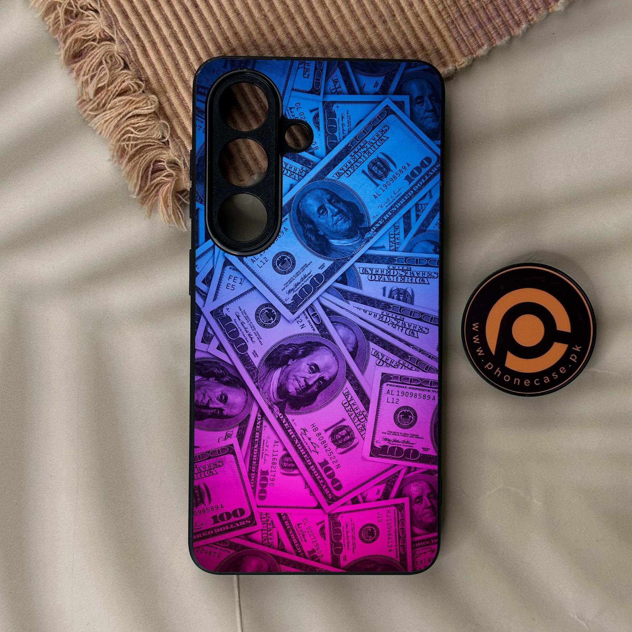 Galaxy S26 - Dollar Design 3 - Premium Metal Printed Soft Bumper Shock Proof Case