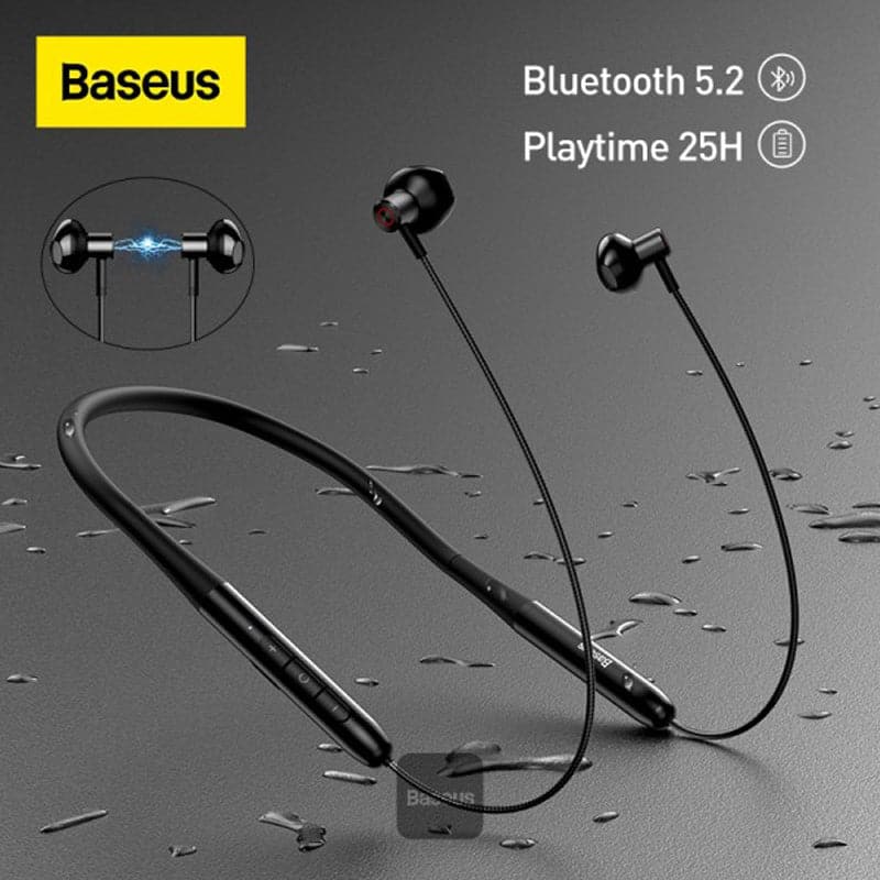 Baseus Bowie P1 Half In-ear Neckband Wireless Earphones Black