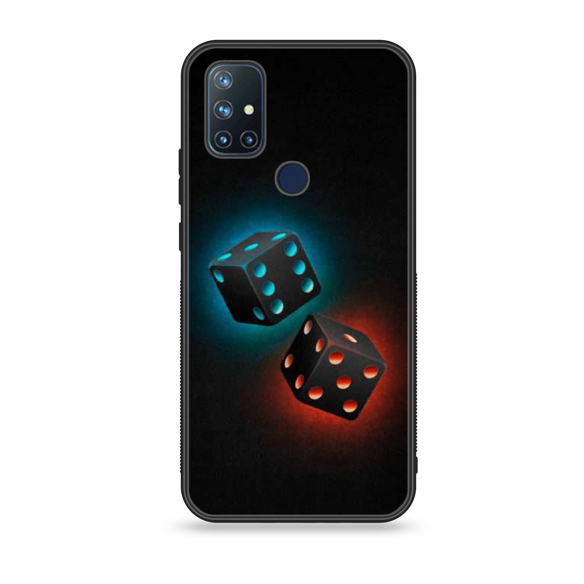 OnePlus Nord N10-Black Art Series - Premium Printed Glass soft Bumper shock Proof Case