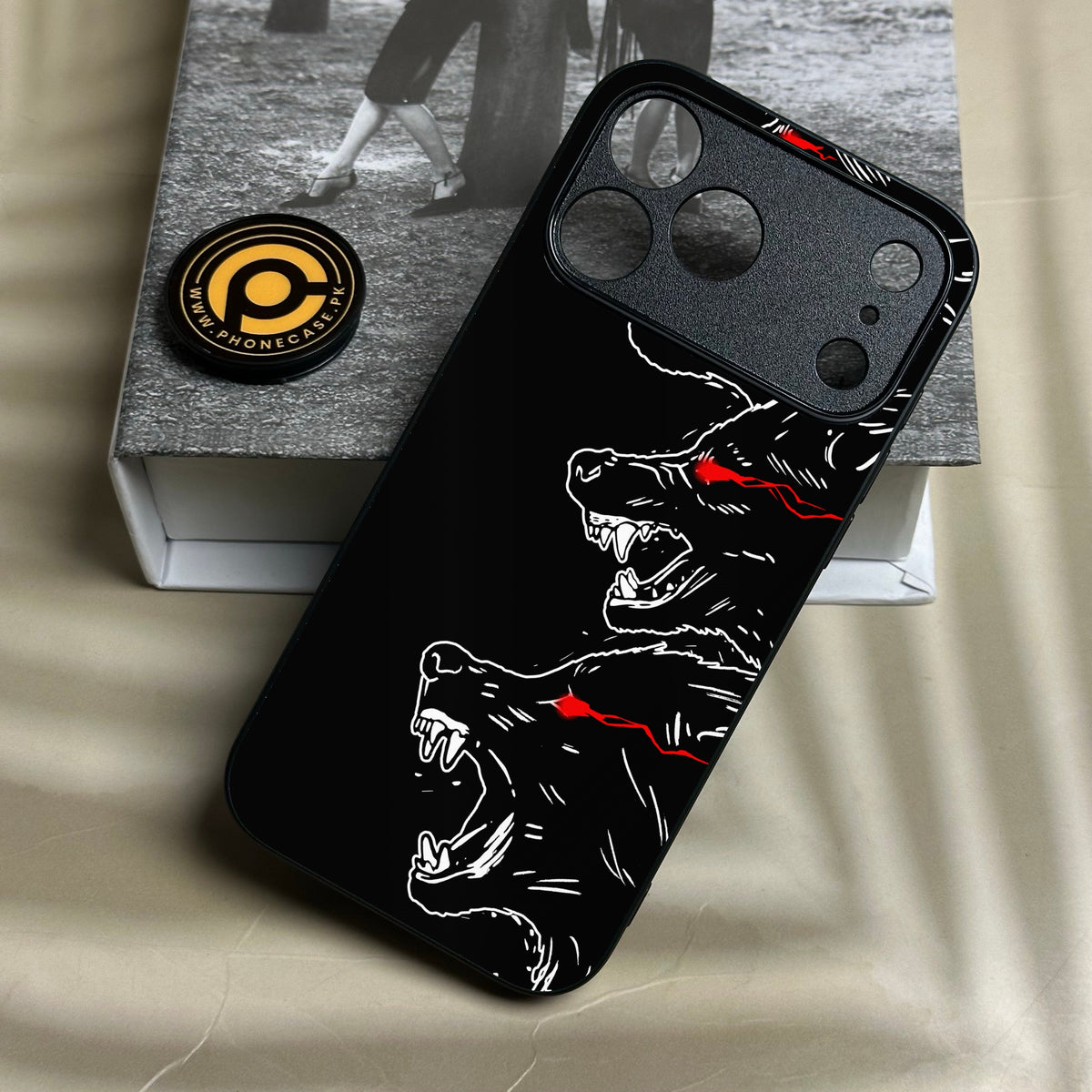 Iphone 18 Pro - Black Art Design 7 - Premium Metal Printed Soft Bumper Shock Proof Case