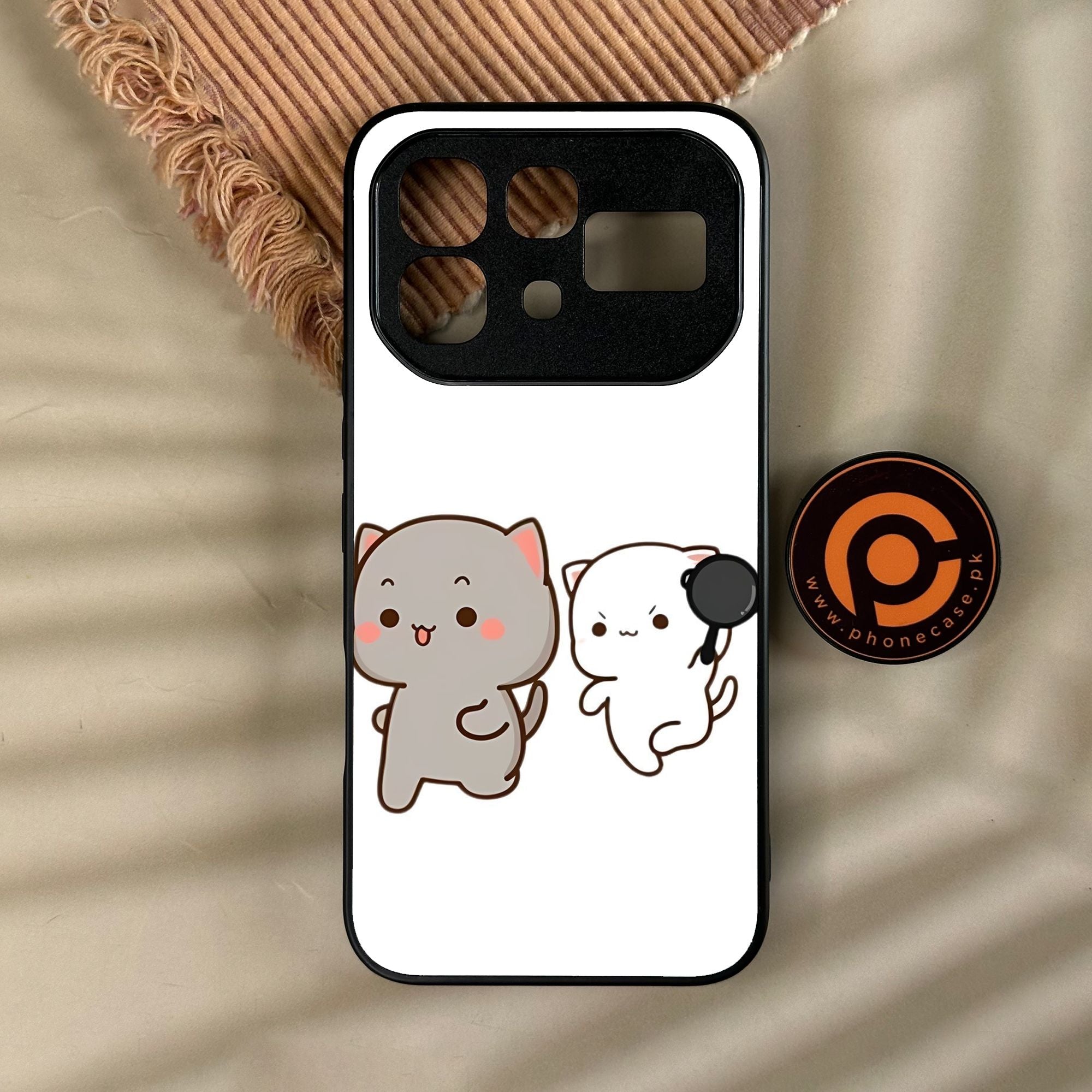 Infinix Note 60 - Cute Bubu Dudu Design 8 - Premium Metal Printed Soft Bumper Shock Proof Case