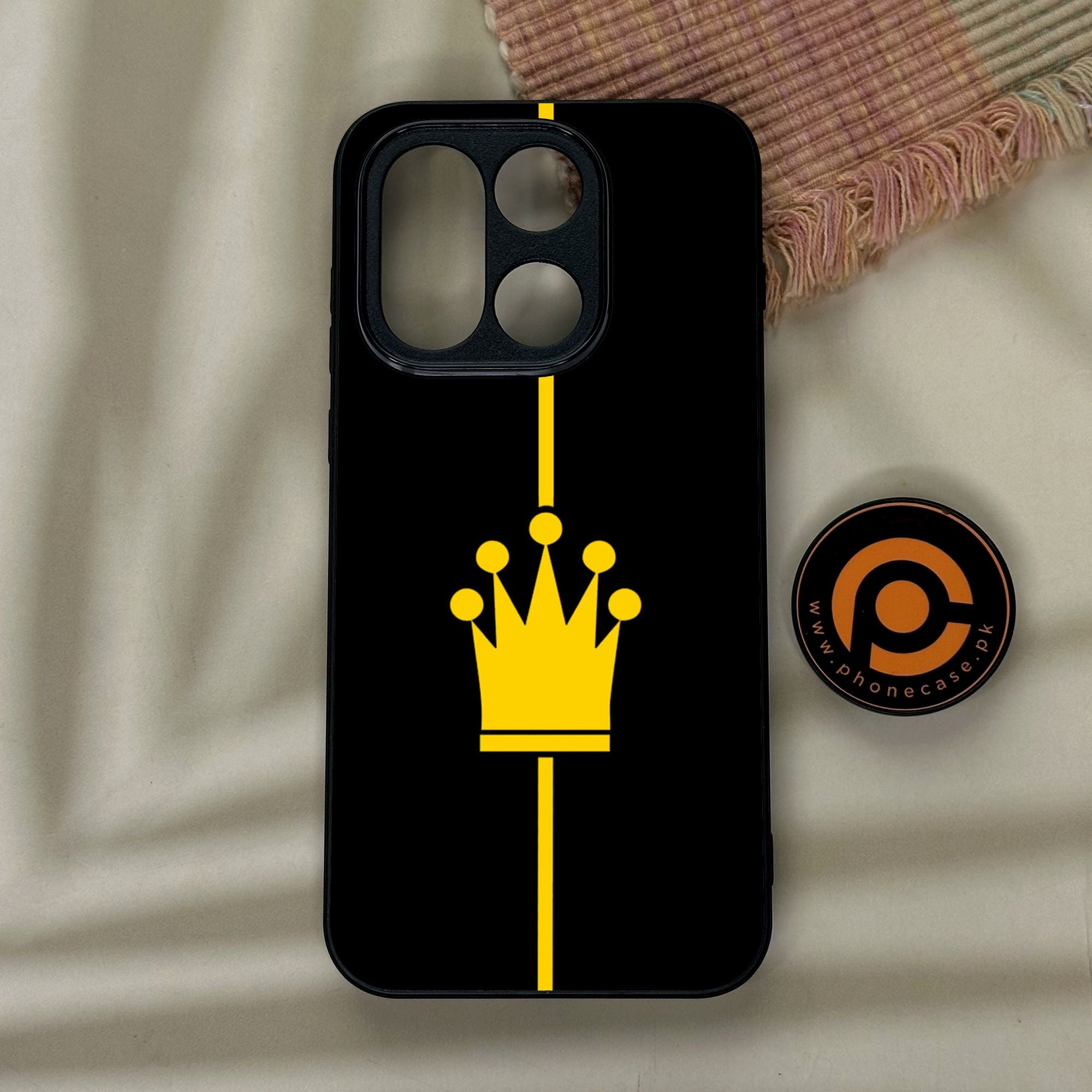 OnePlus 15 - King Design 1 - Premium Metal Printed Soft Bumper Shock Proof Case