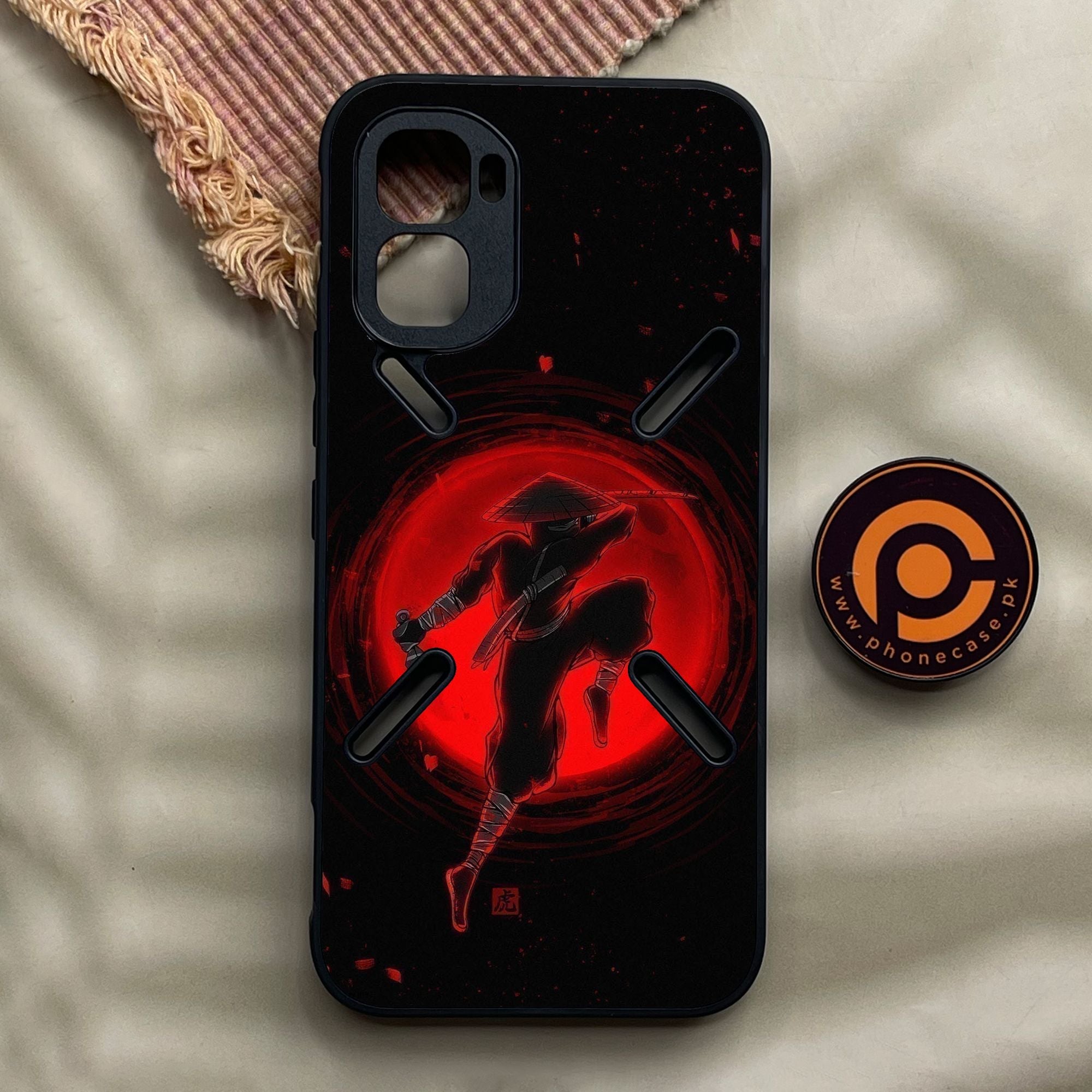 Infinix GT 50 Pro - Ninja Design 5 - Premium Metal Printed Soft Bumper Shock Proof Case
