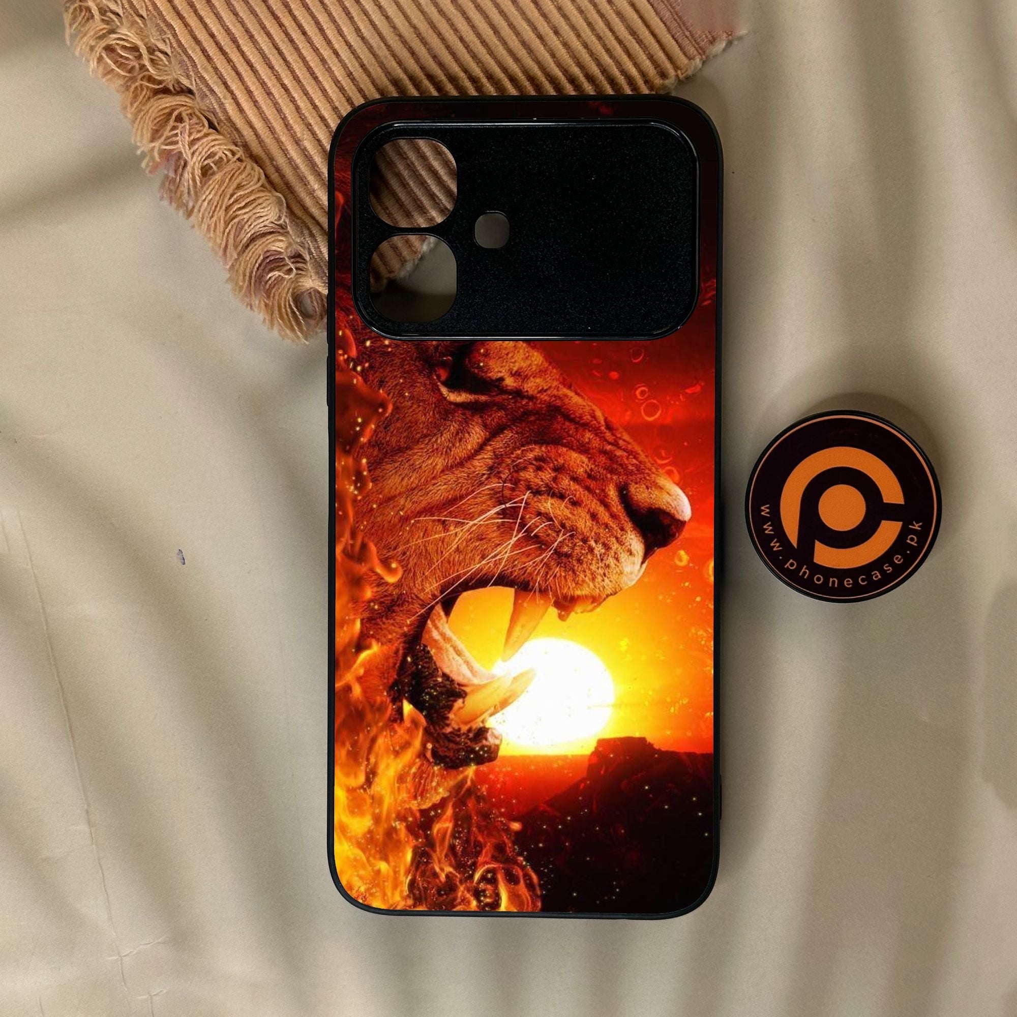 Infinix Smart 20 - Tiger Design 1 - Premium Metal Printed Soft Bumper Shock Proof Case