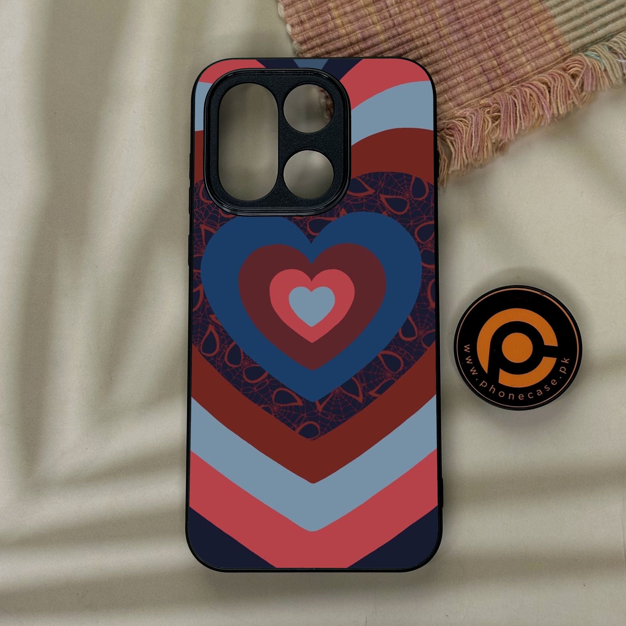 OnePlus 15 - Heart 2.0 Design 2 - Premium Metal Printed Soft Bumper Shock Proof Case