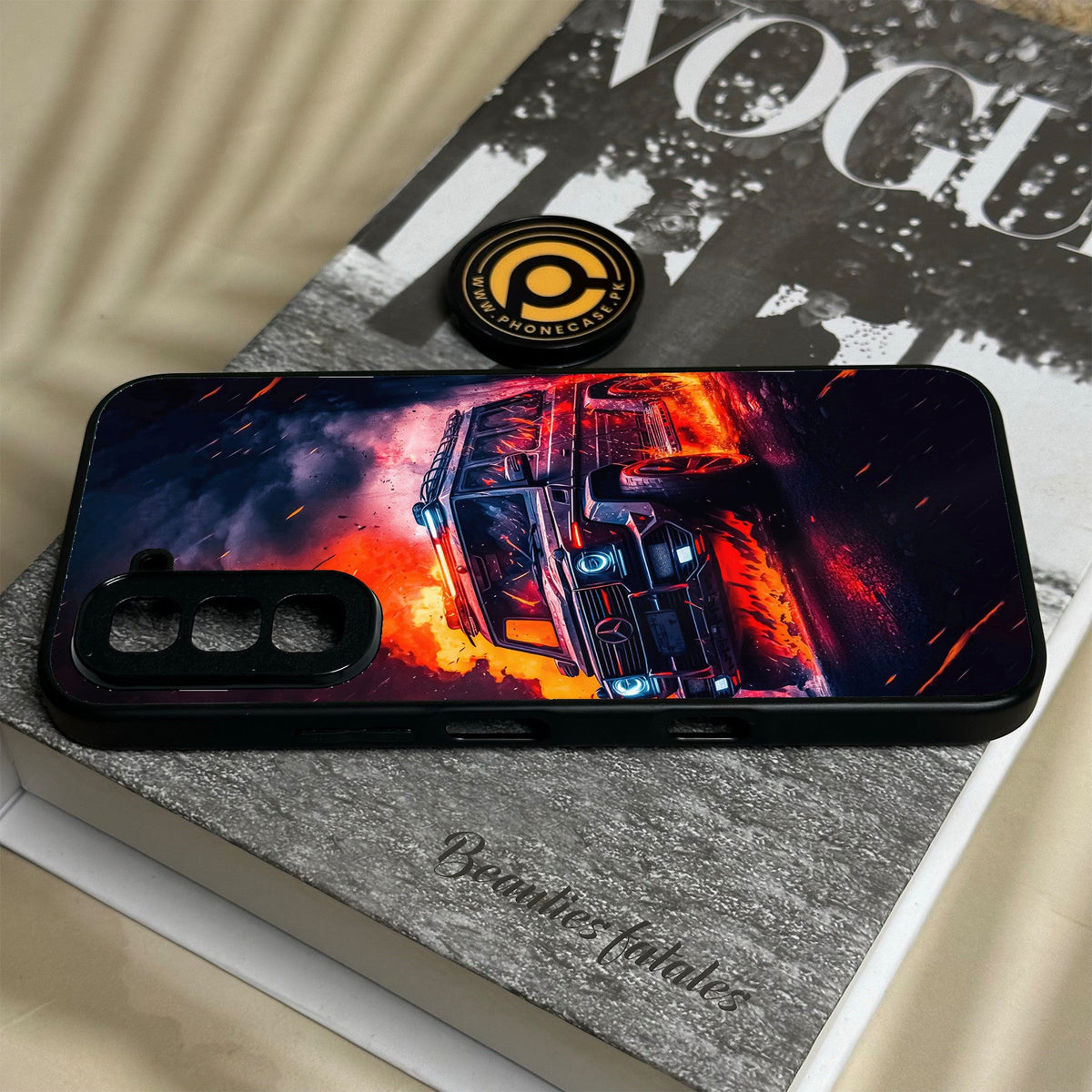 Infinix Hot 70 - Racing Design 2 - Premium Metal Printed Soft Bumper Shock Proof Case