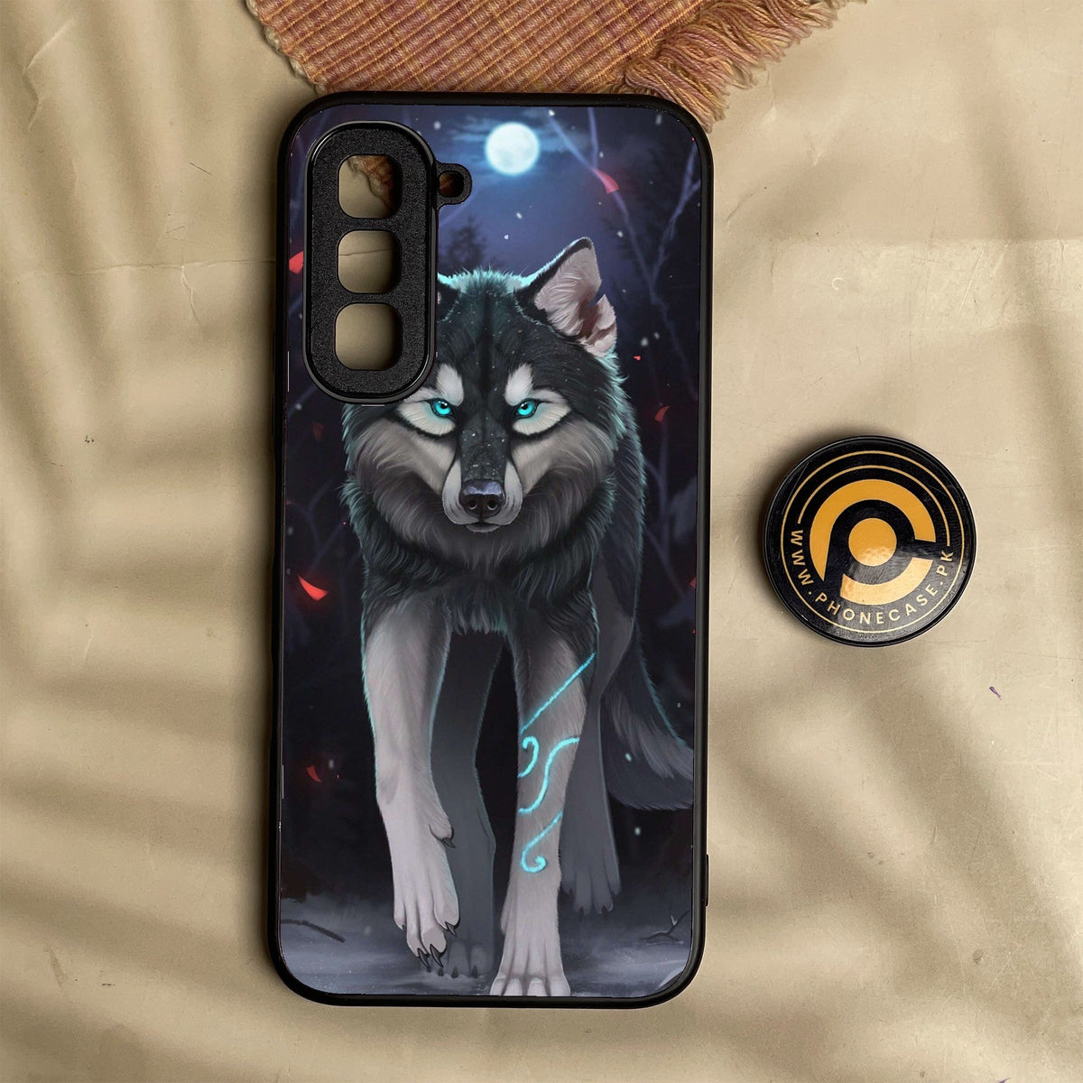 Infinix Hot 70 - Wolf Design 8 - Premium Metal Printed Soft Bumper Shock Proof Case