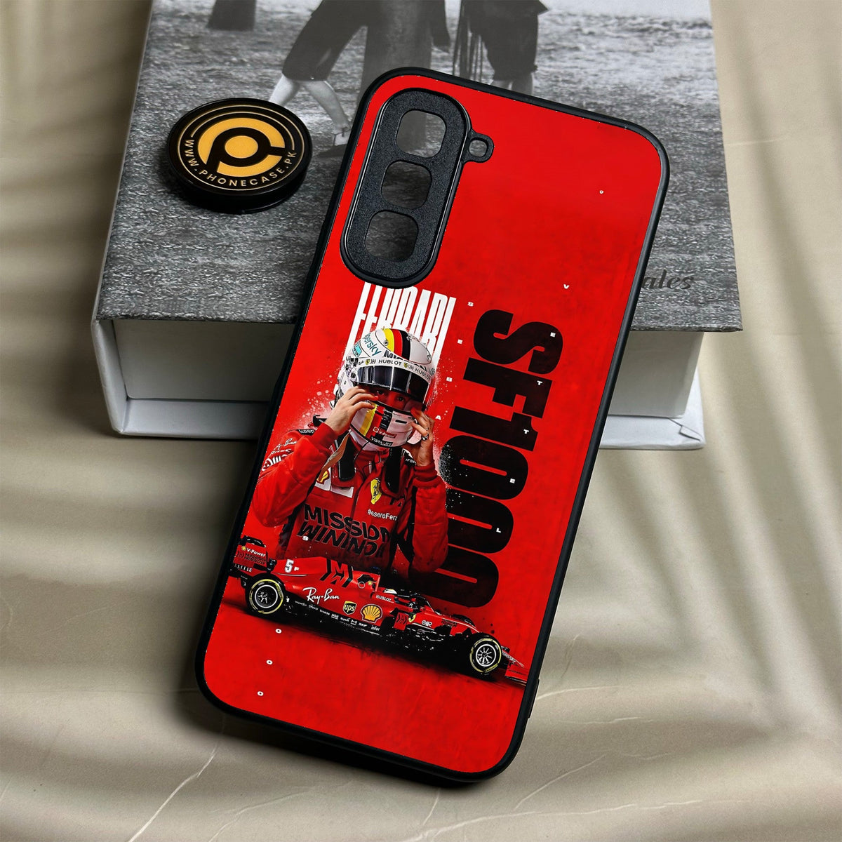 Infinix Hot 70 - Formula 1 Design 8 - Premium Metal Printed Soft Bumper Shock Proof Case