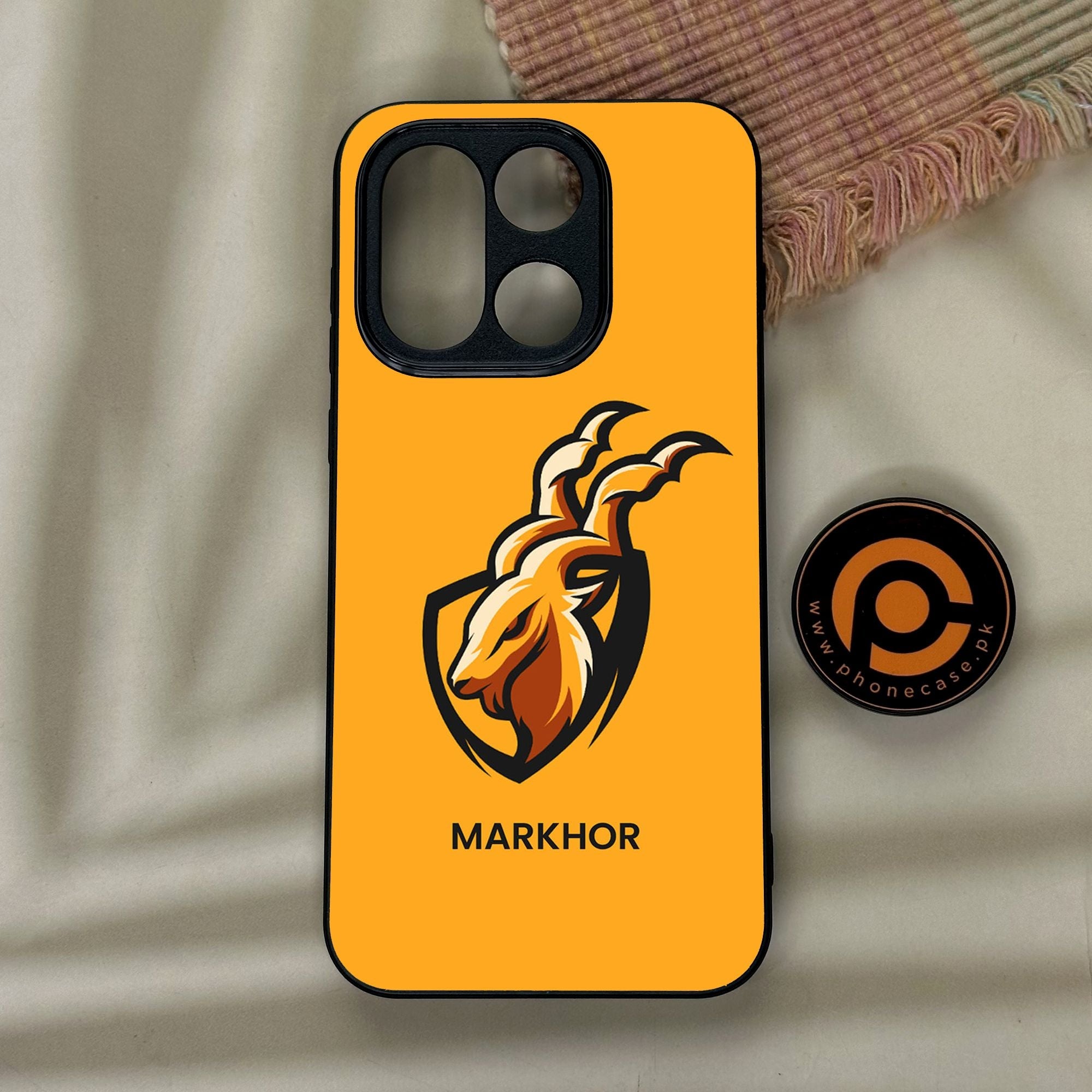 OnePlus 15 - Markhor Design 7 - Premium Metal Printed Soft Bumper Shock Proof Case