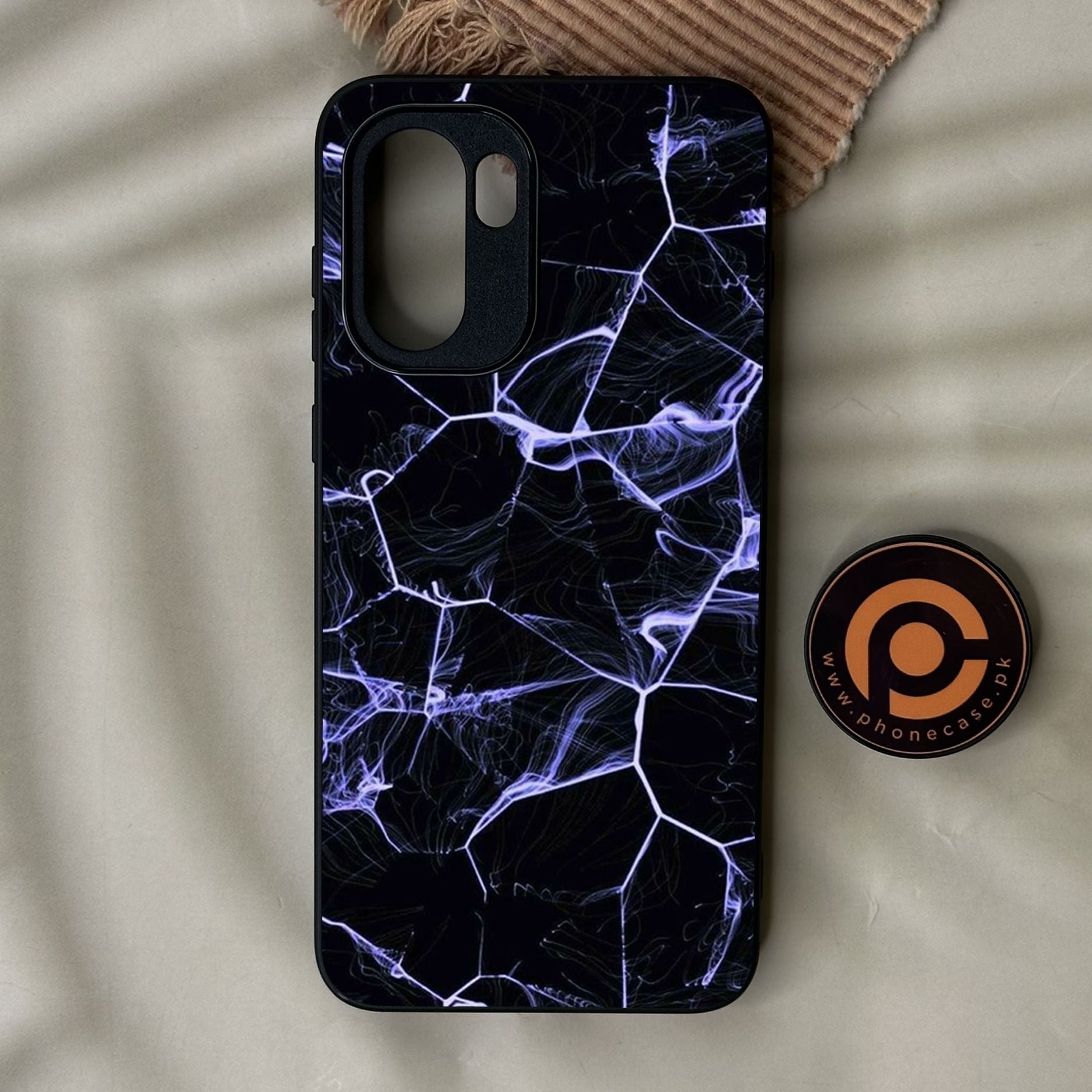 OnePlus 15R - Black Marble Design 10 - Premium Metal Printed Soft Bumper Shock Proof Case