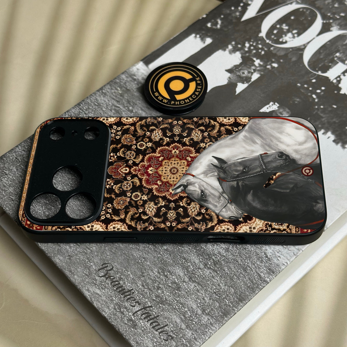 Iphone 18 Pro Max - Horse Heritage - Premium Metal Printed Soft Bumper Shock Proof Case