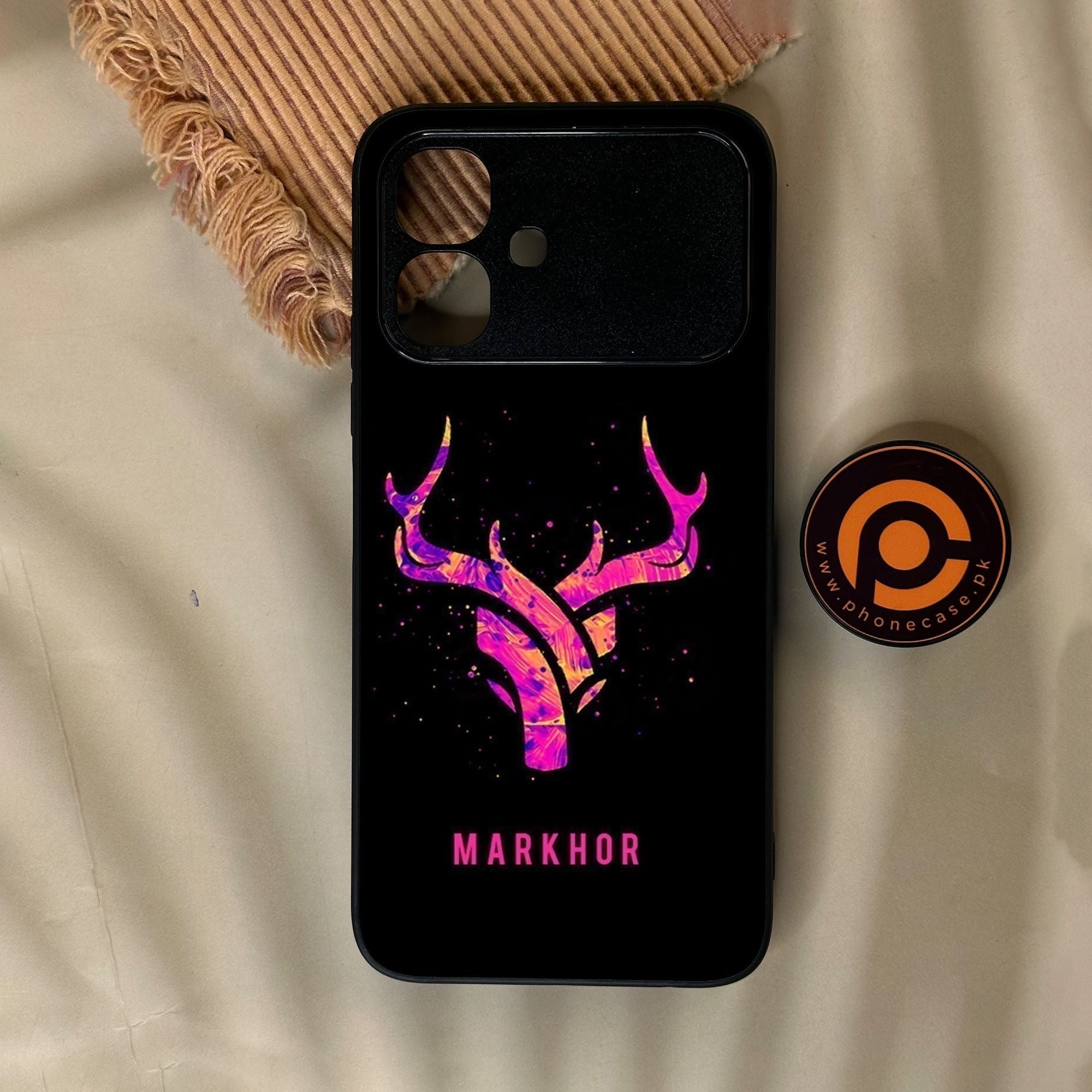 Infinix Smart 20 - Markhor Design 6 - Premium Metal Printed Soft Bumper Shock Proof Case