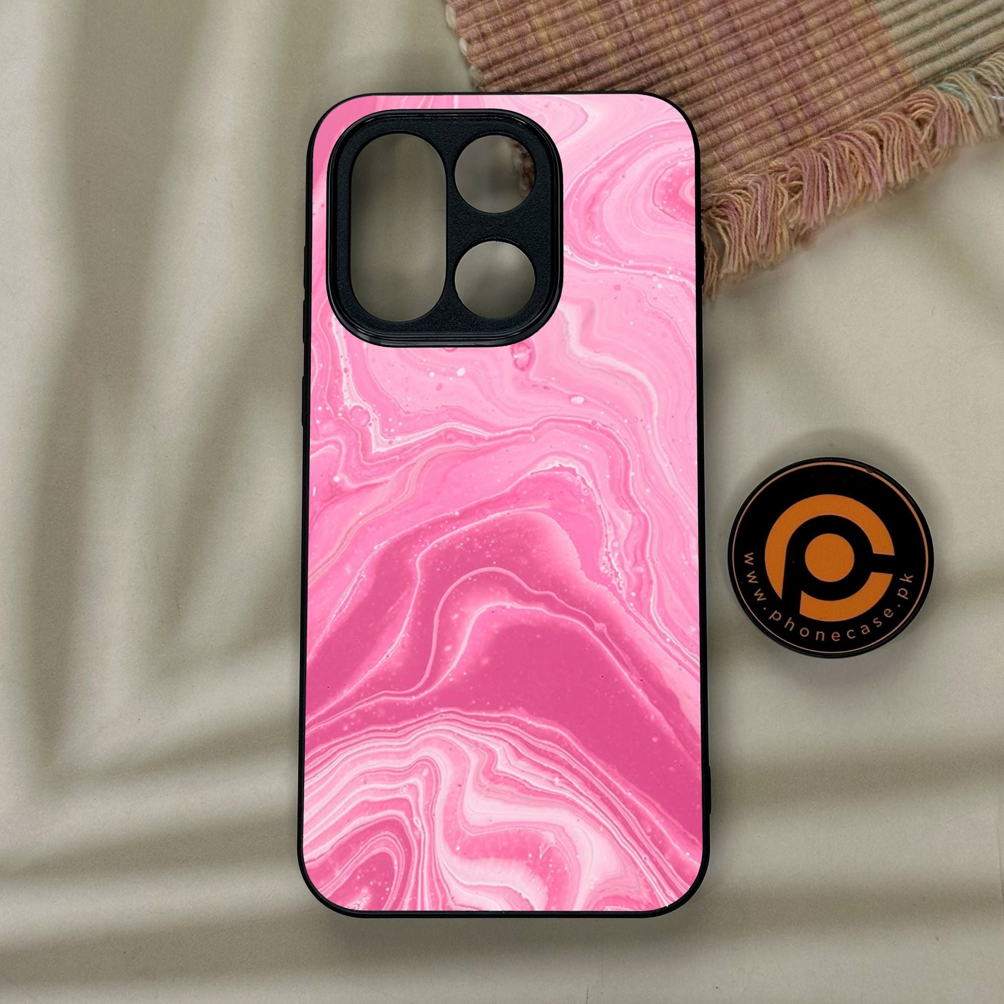 OnePlus 15 - Pink Design 3 - Premium Metal Printed Soft Bumper Shock Proof Case