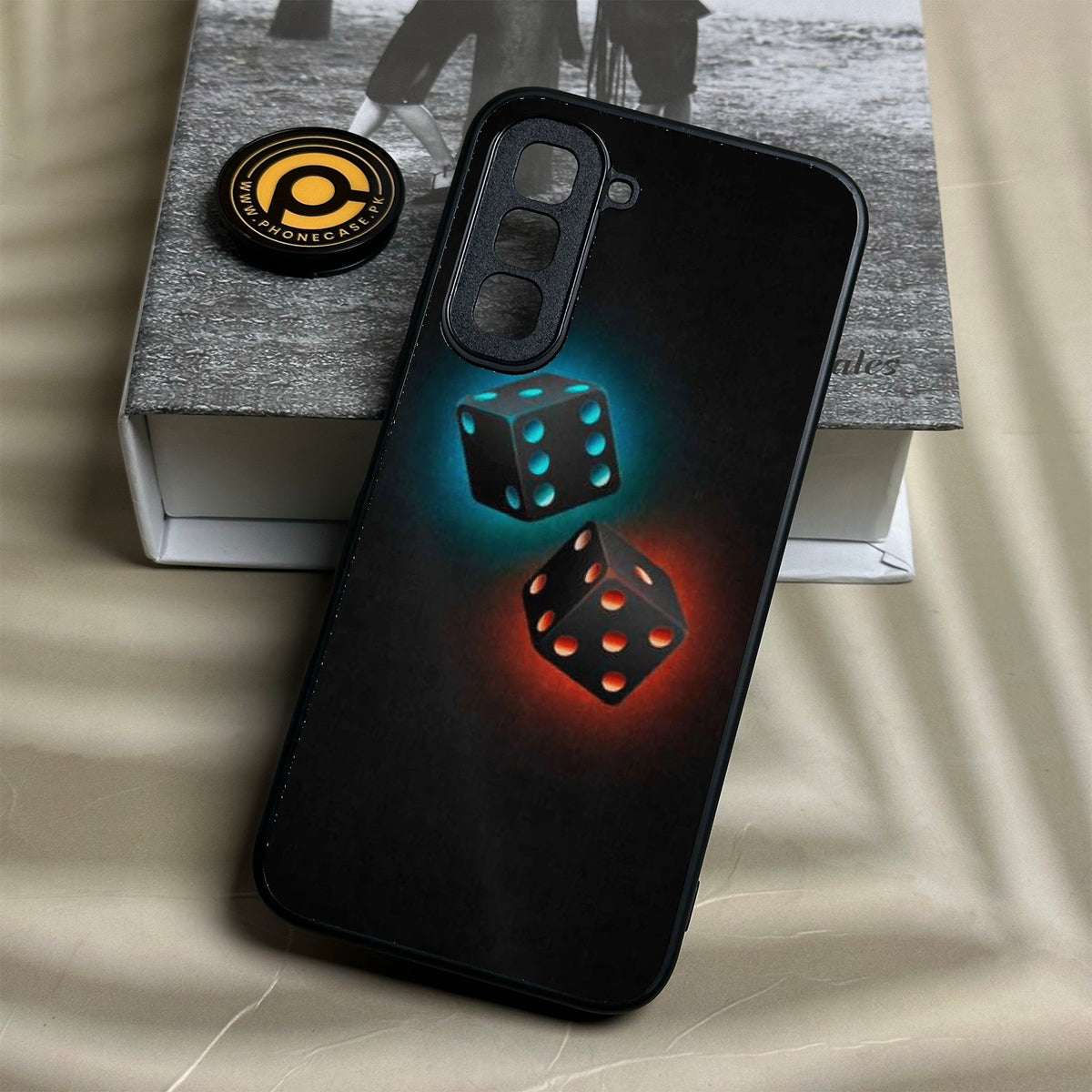 Infinix Hot 70 - Black Art Design 4 - Premium Metal Printed Soft Bumper Shock Proof Case
