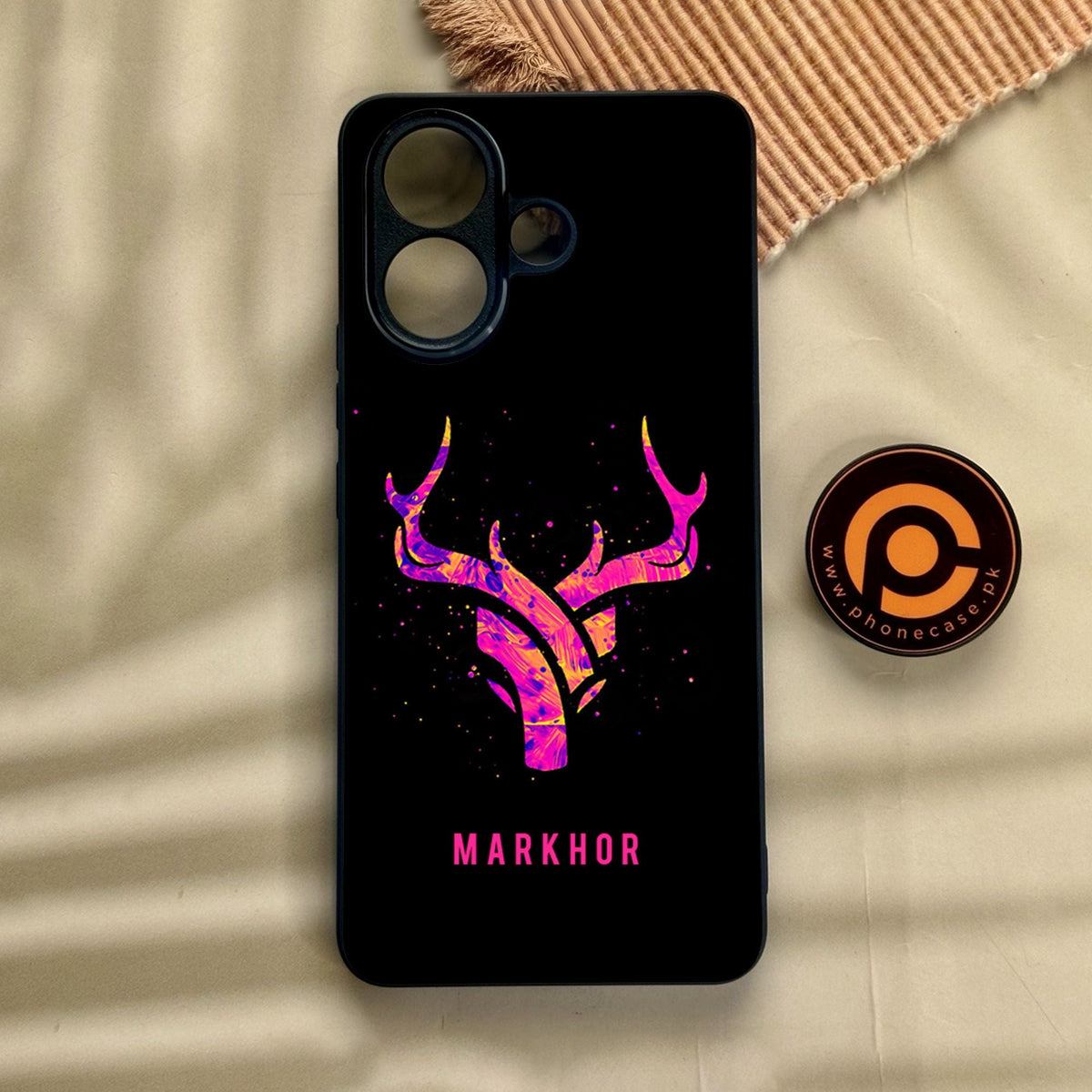 Vivo V60 Lite  - Markhor Design 6 - Premium Metal Printed Soft Bumper Shock Proof Case