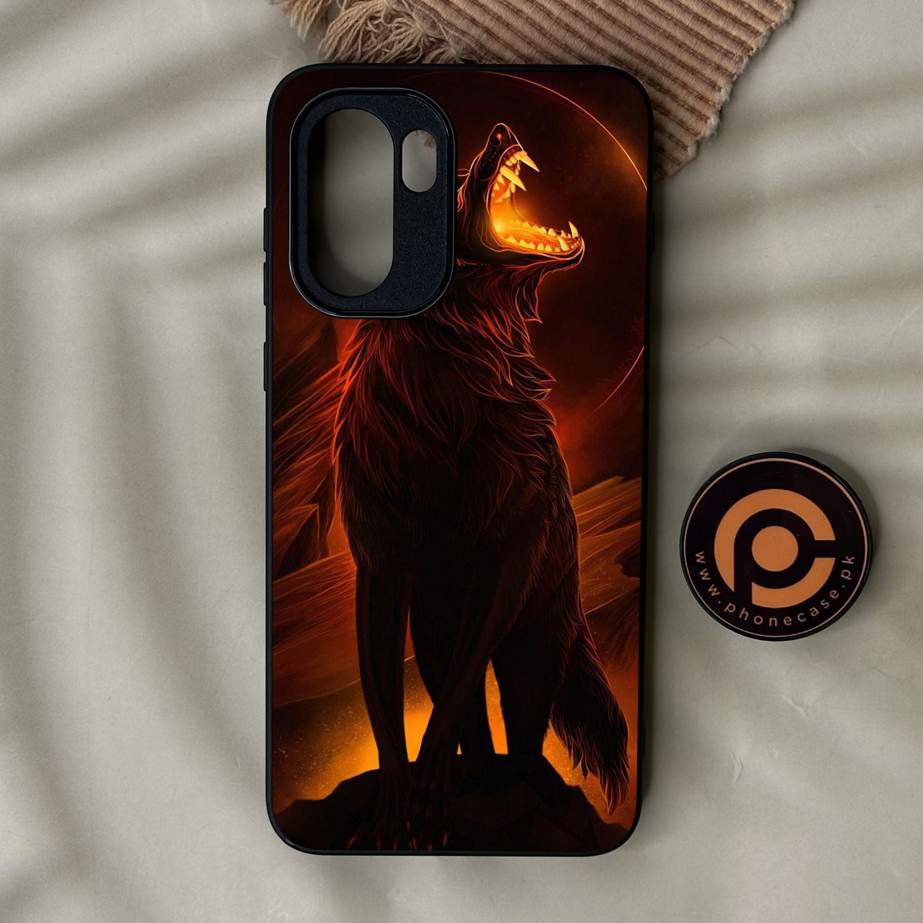 OnePlus Ace 6 - Wolf Design 6 - Premium Metal Printed Soft Bumper Shock Proof Case