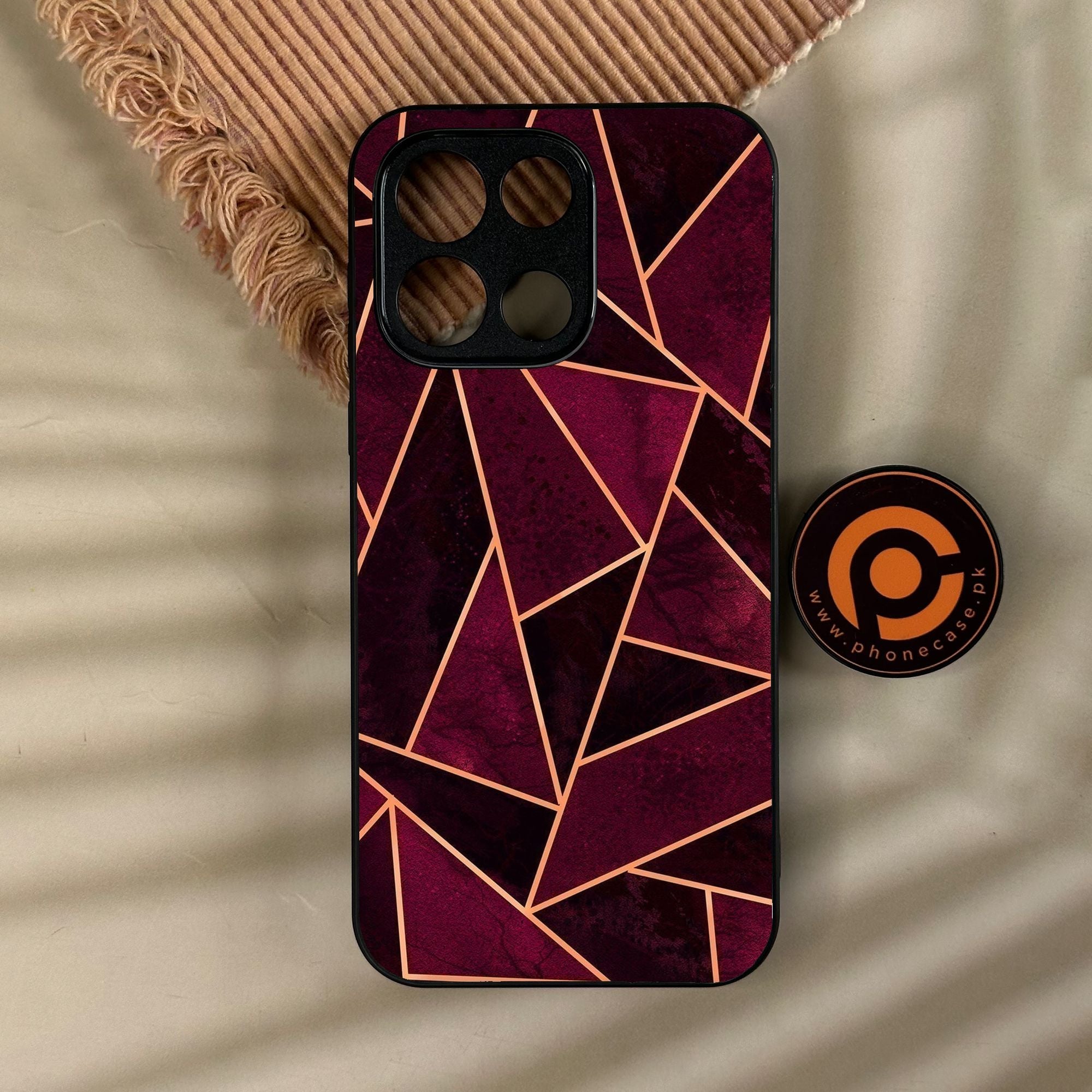 OnePlus Turbo 6 - Geometric Design 7 - Premium Metal Printed Soft Bumper Shock Proof Case
