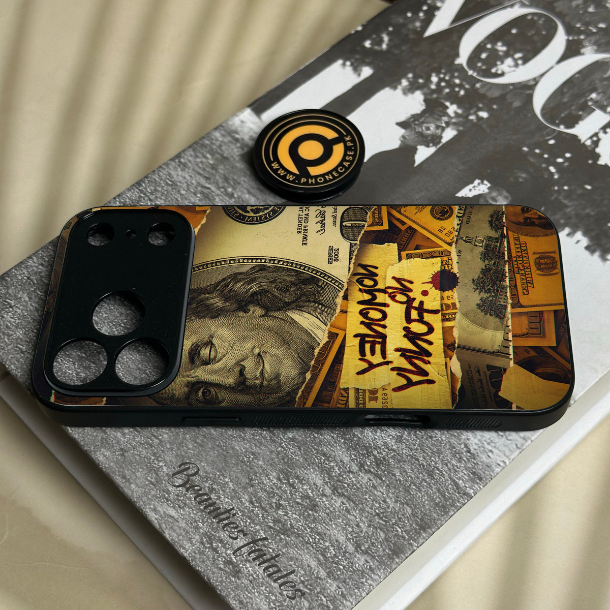 Iphone 18 Pro Max - Dollar Design 1 - Premium Metal Printed Soft Bumper Shock Proof Case