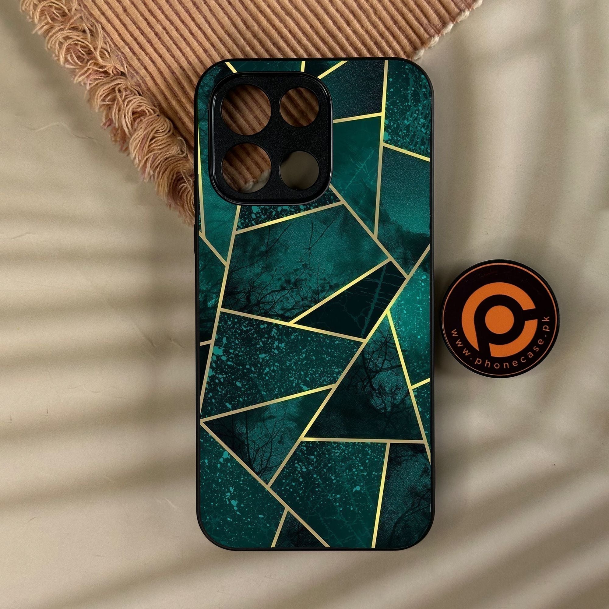 OnePlus Turbo 6 - Geometric Design 9 - Premium Metal Printed Soft Bumper Shock Proof Case