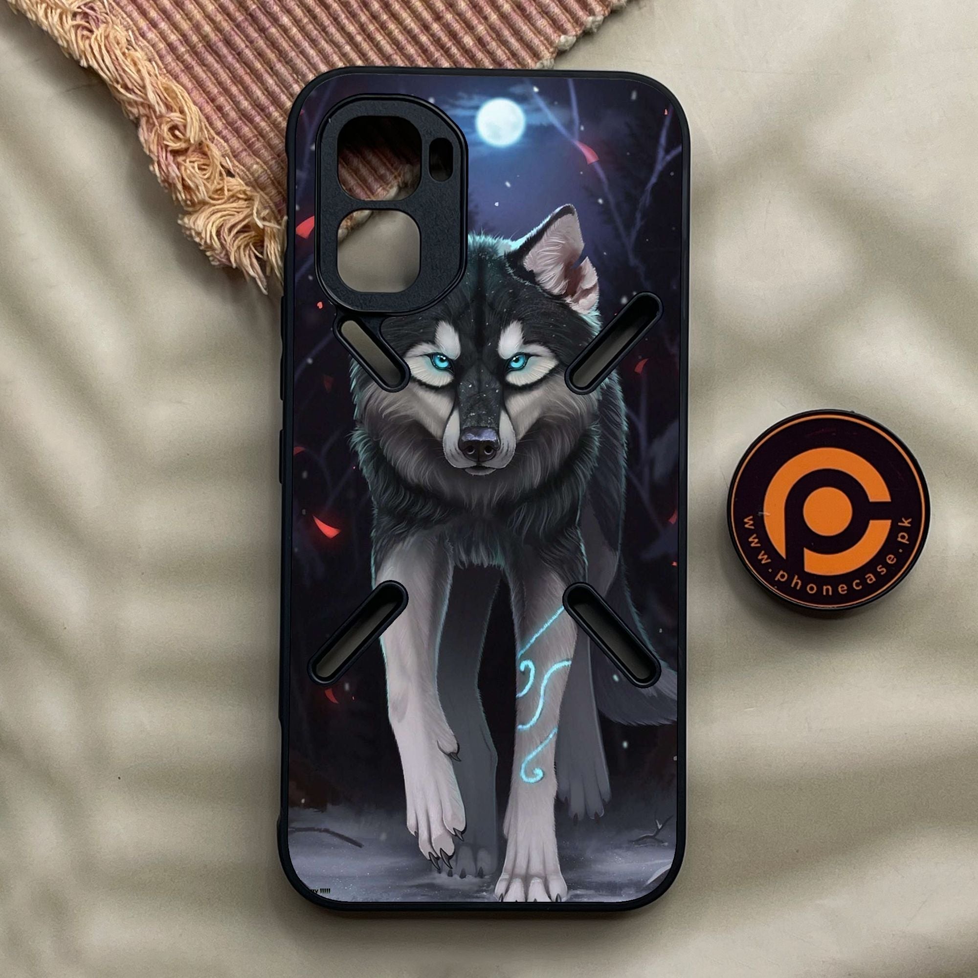 Infinix GT 50 Pro - Wolf Design 8 - Premium Metal Printed Soft Bumper Shock Proof Case