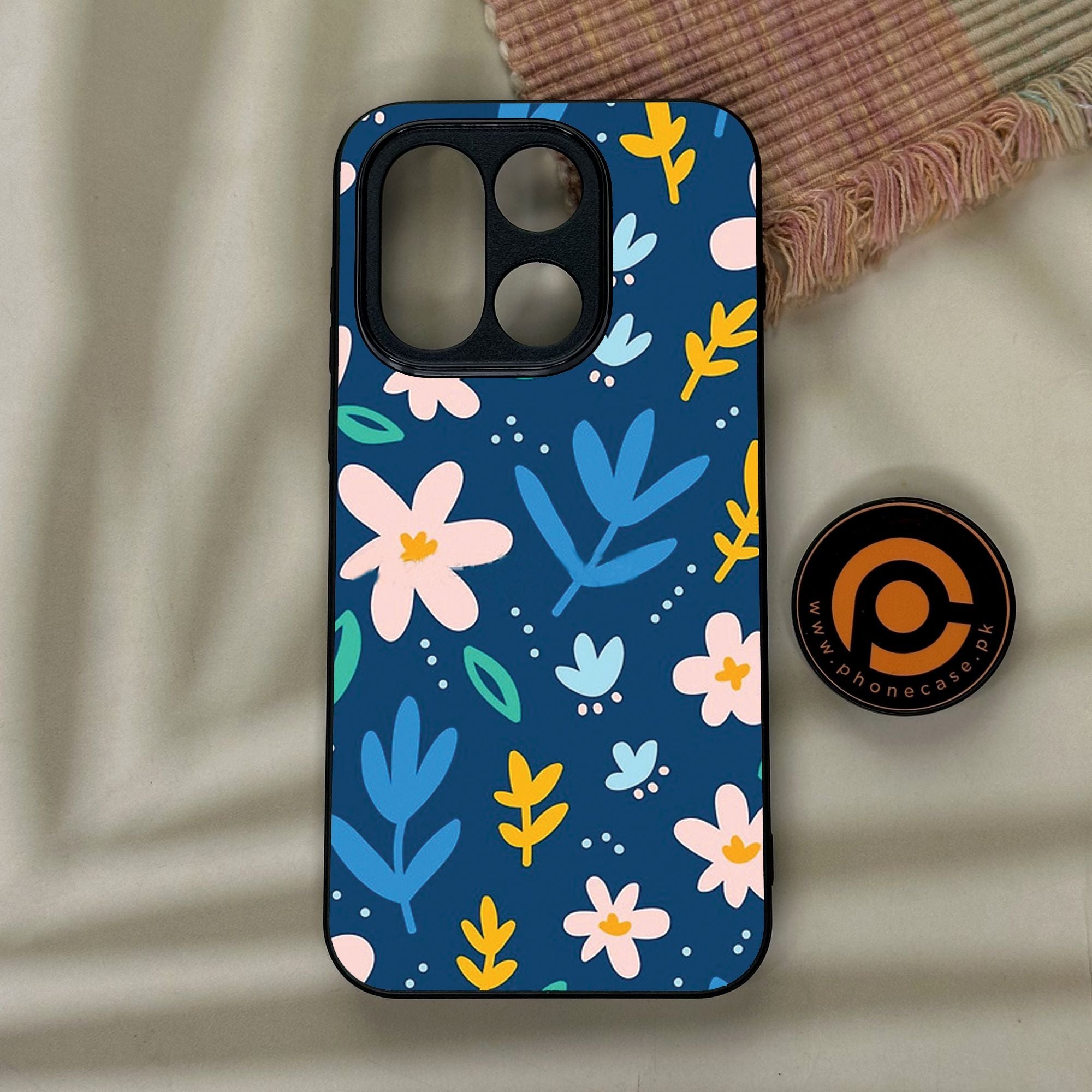 OnePlus 15 - Colorful Flowers - Premium Metal Printed Soft Bumper Shock Proof Case