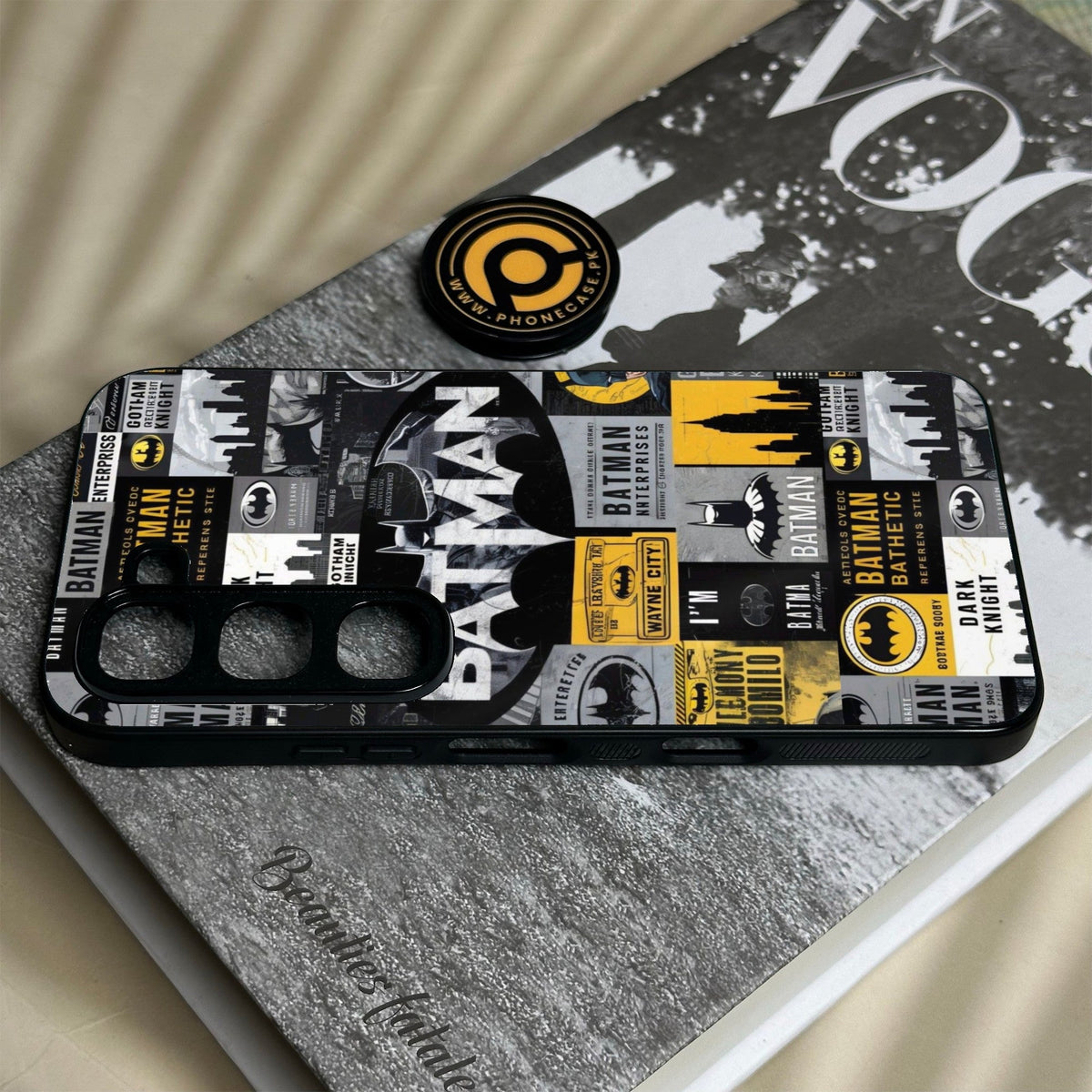 Infinix Hot 70 Pro - The Gotham Collage - Premium Metal Printed Soft Bumper Shock Proof Case