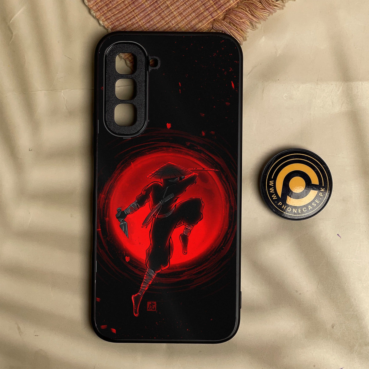 Infinix Hot 70 - Ninja Design 5 - Premium Metal Printed Soft Bumper Shock Proof Case