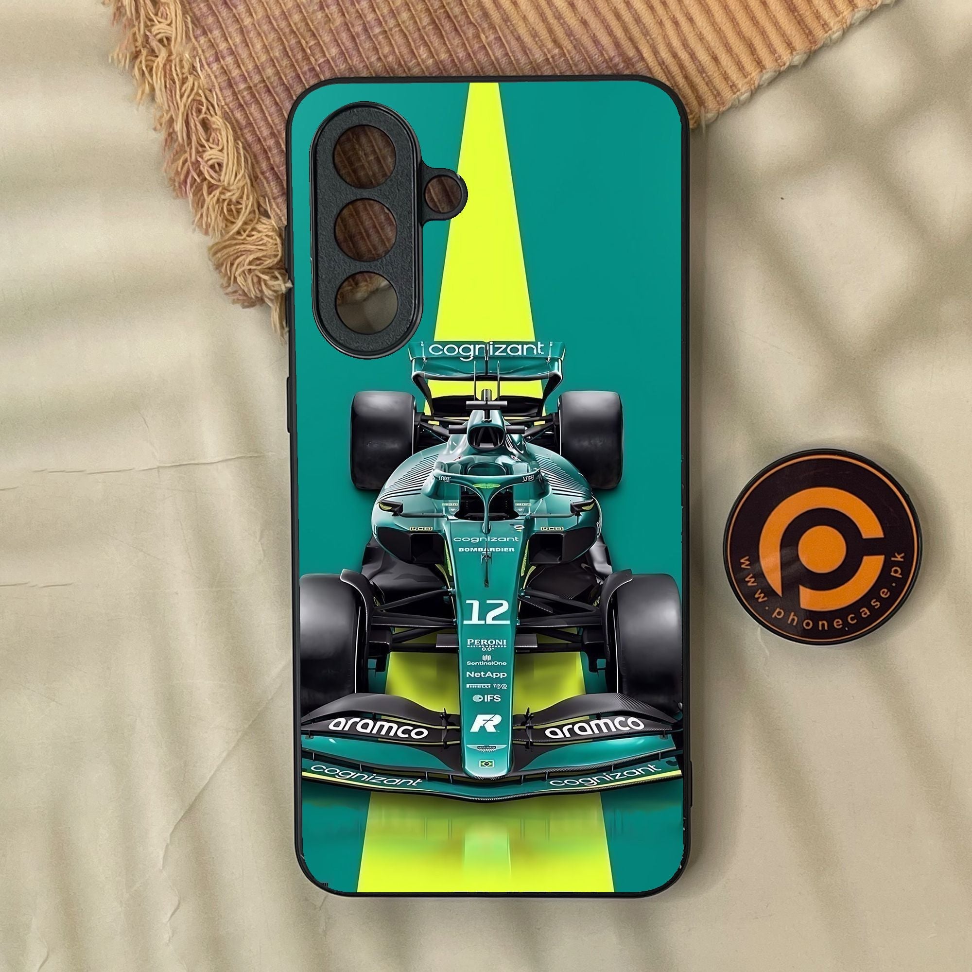 Samsung Galaxy A37 - Formula 1 Design 6 - Premium Metal Printed Soft Bumper Shock Proof Case