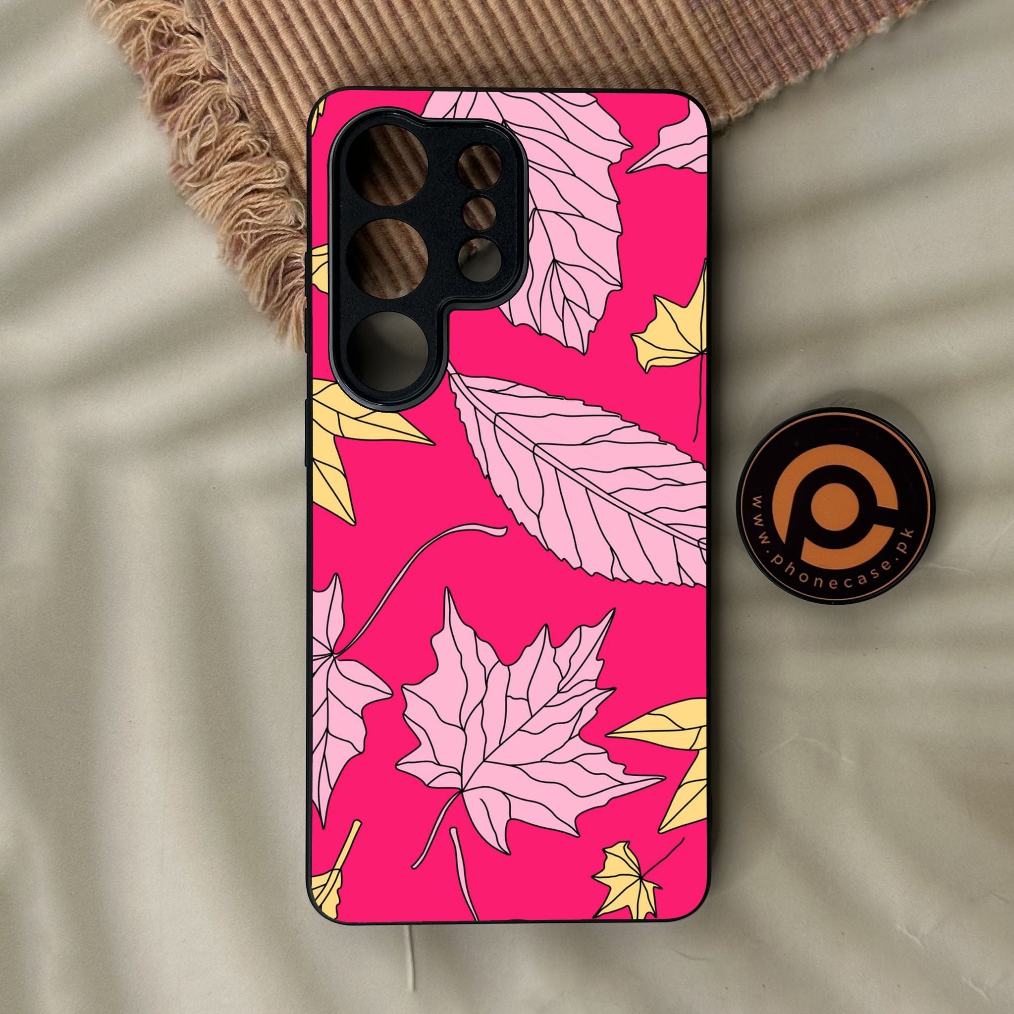 Galaxy S26 Ultra - Floral Series Design 6 - Premium Metal Printed Soft Bumper Shock Proof Case